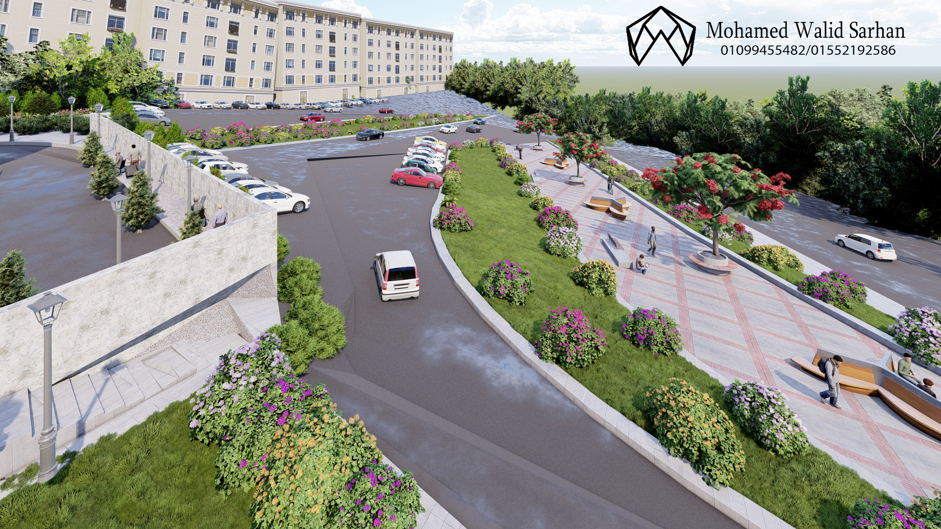 Landscape of a university in Jordan-14