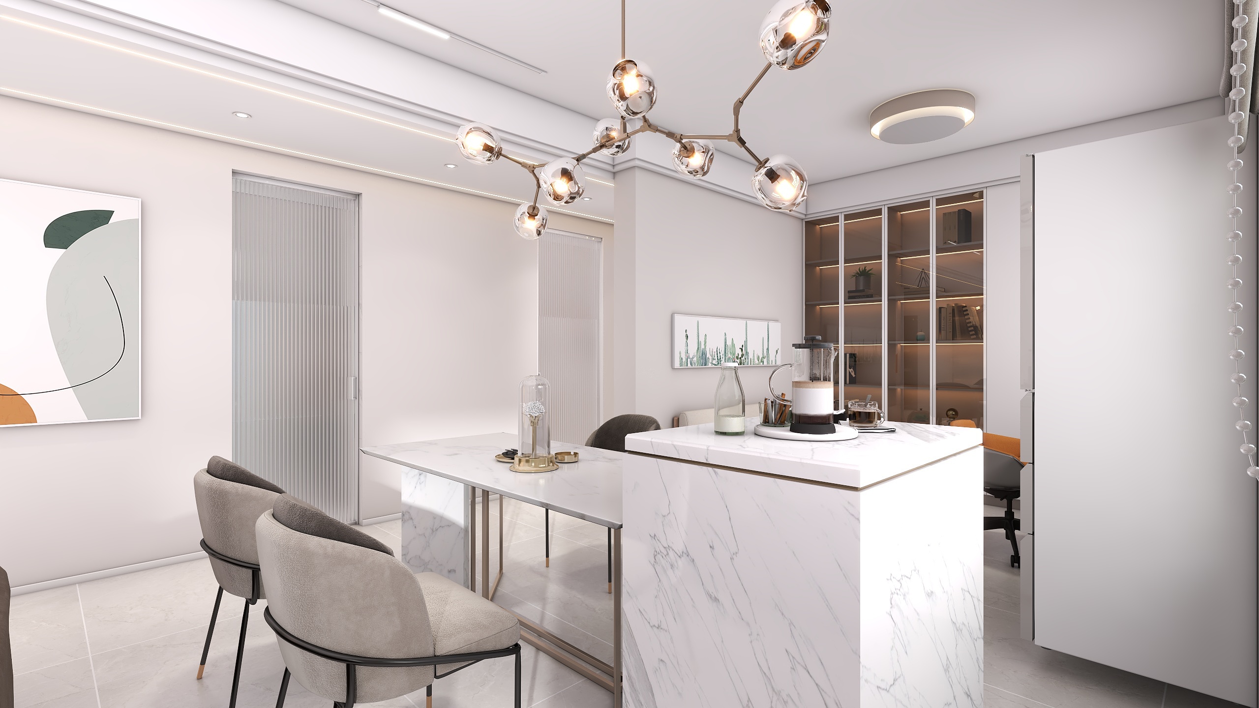 四川成都朗基香颂天府二期（113平方现代简约四居室）-13