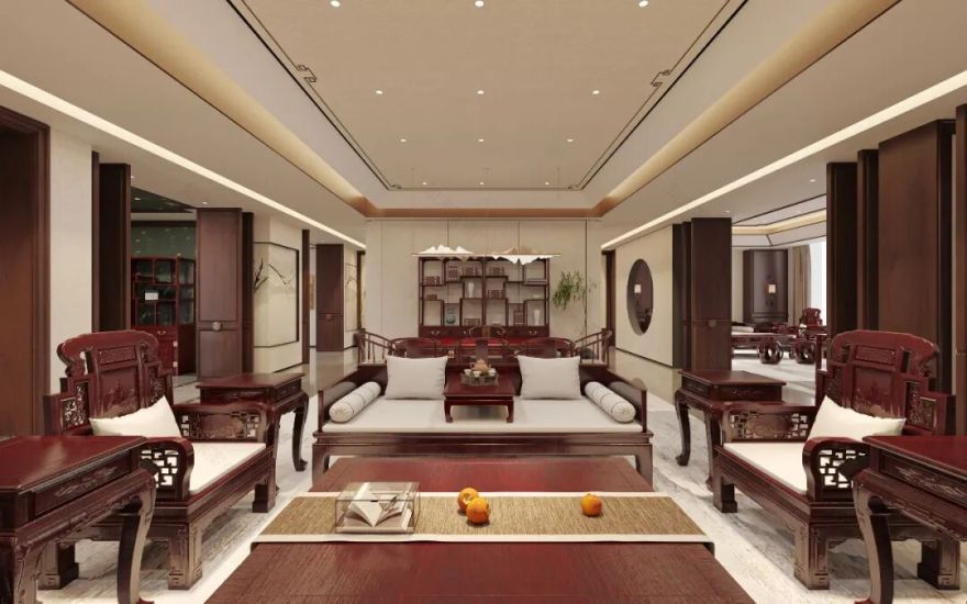 朴生新作|全新红木卖场的三重叙事美学-48