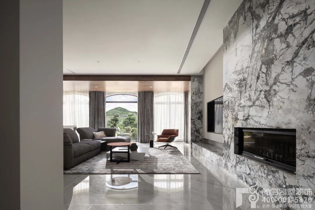 现代雅居,自然之美·青山湖玫瑰园尚层别墅装饰丨中国杭州-12