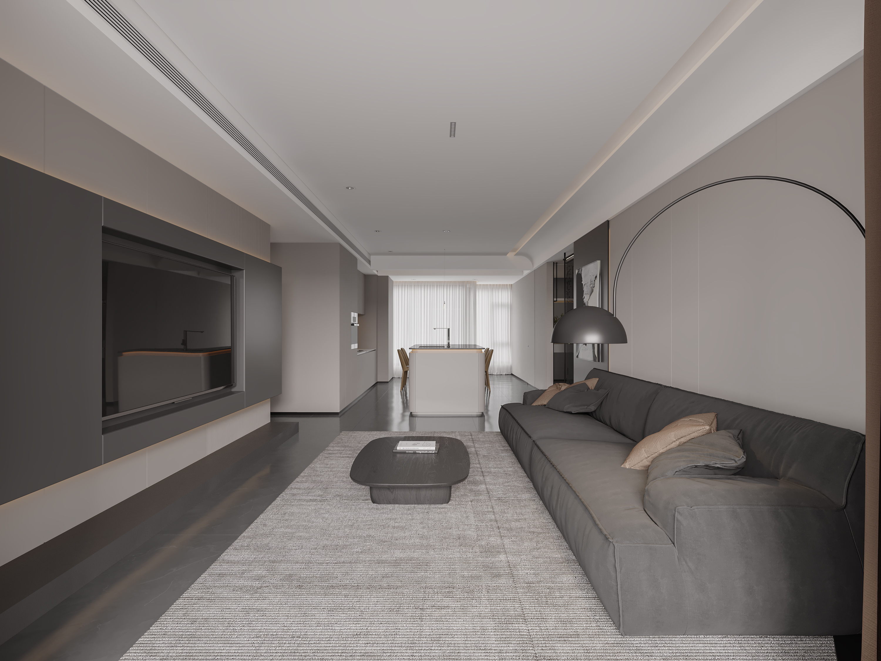 暗色调家装空间丨井外空间设计-6