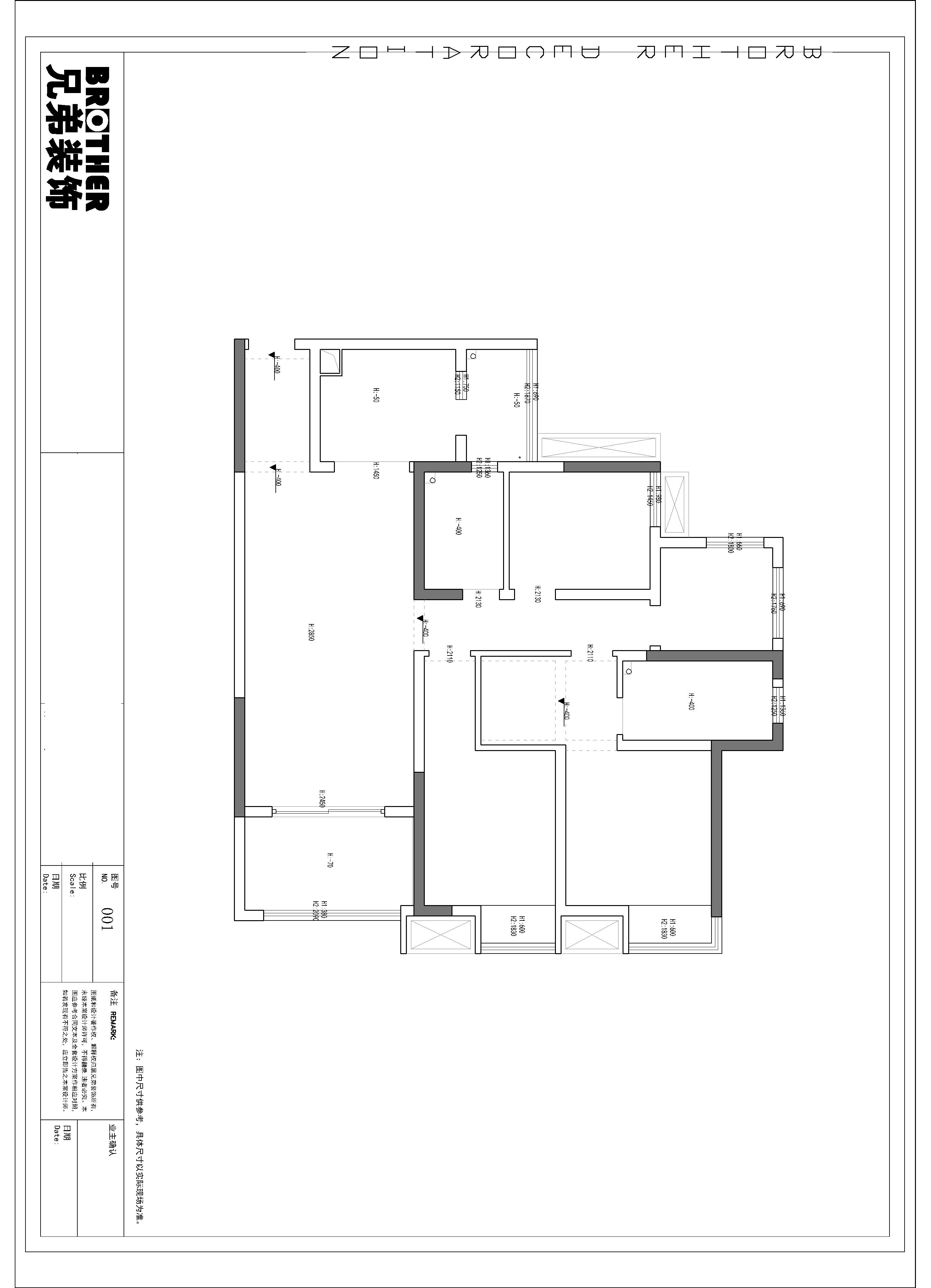 新鸥鹏教育城 104㎡欧式风格装修设计-8