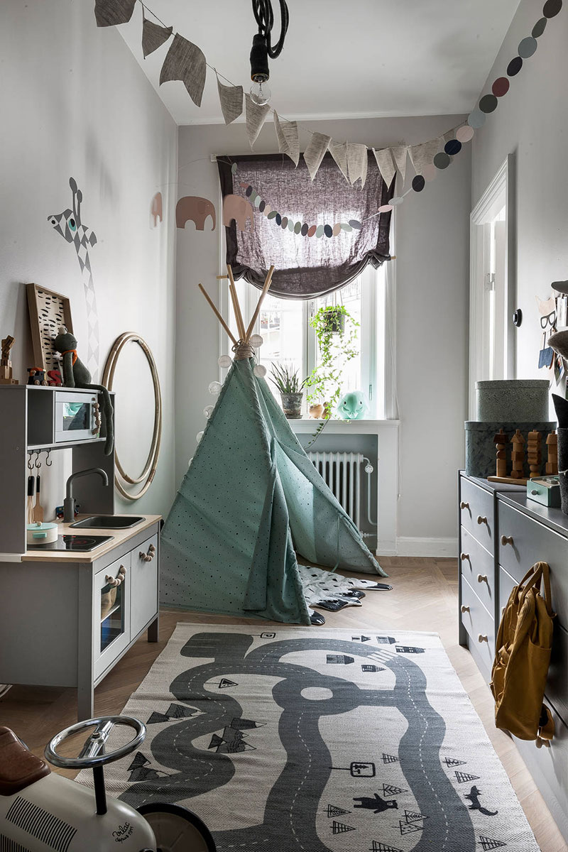 斯德哥尔摩温馨公寓 | 黑灰打造时尚北欧风-22