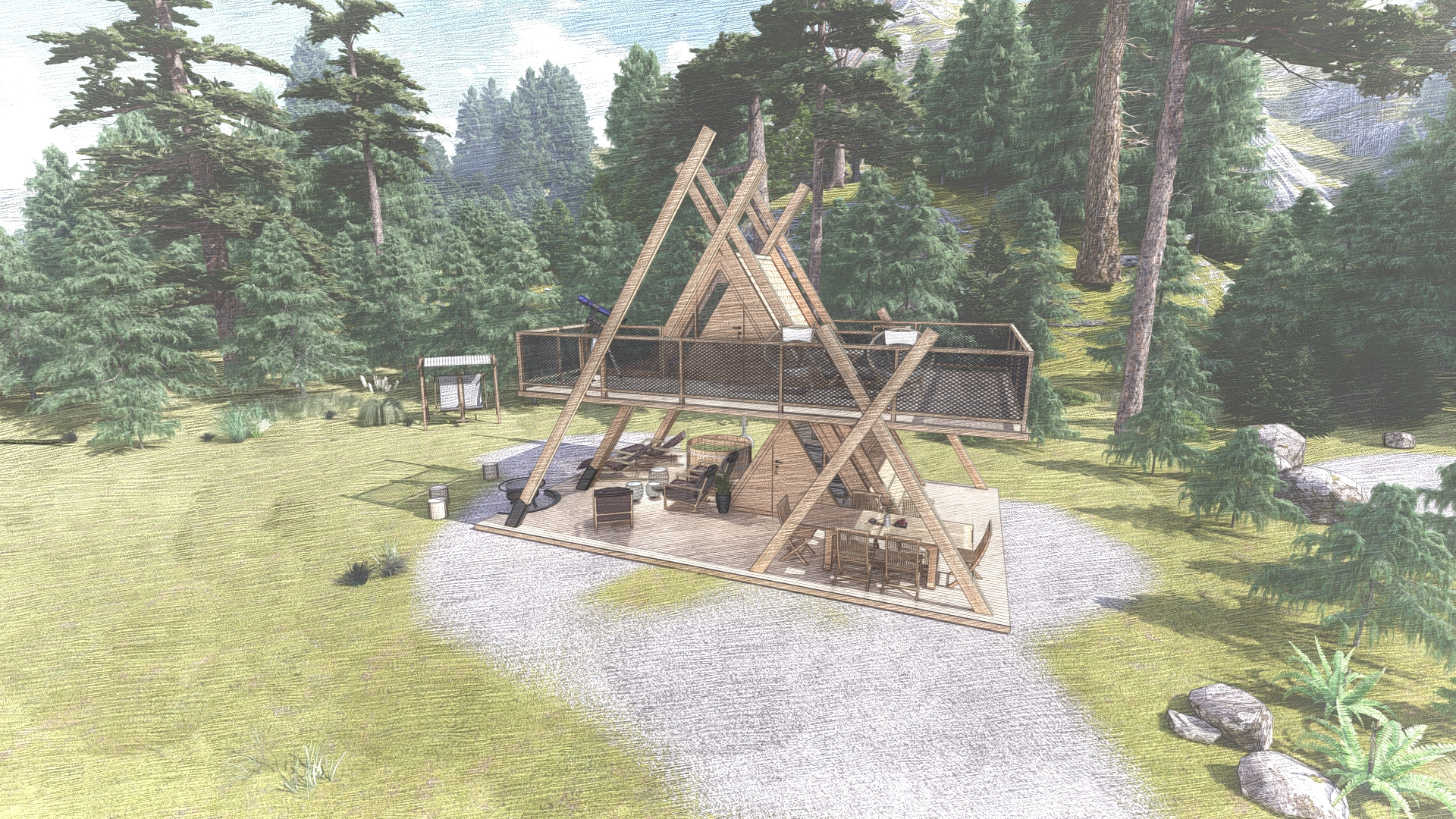 A1 框架豪华露营塔-17