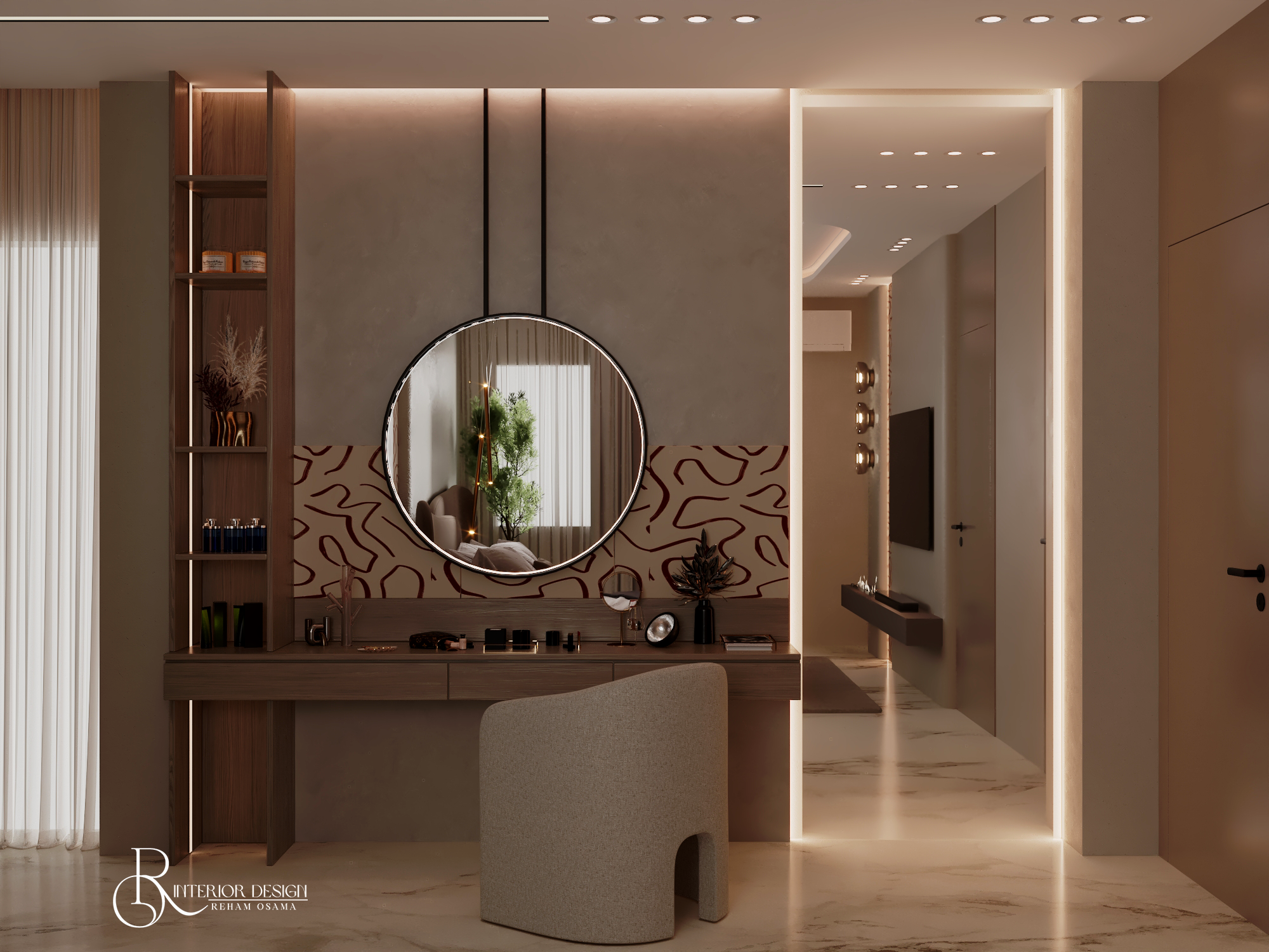 MODERN ARTISTIC BEDROOM（现代艺术卧室）丨埃及丨REHAM OSAMA-17