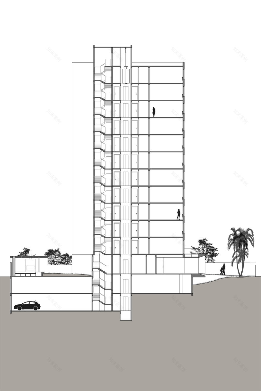 巴西博萨俱乐部现代住宅 | 混凝土与玻璃的精致融合-44