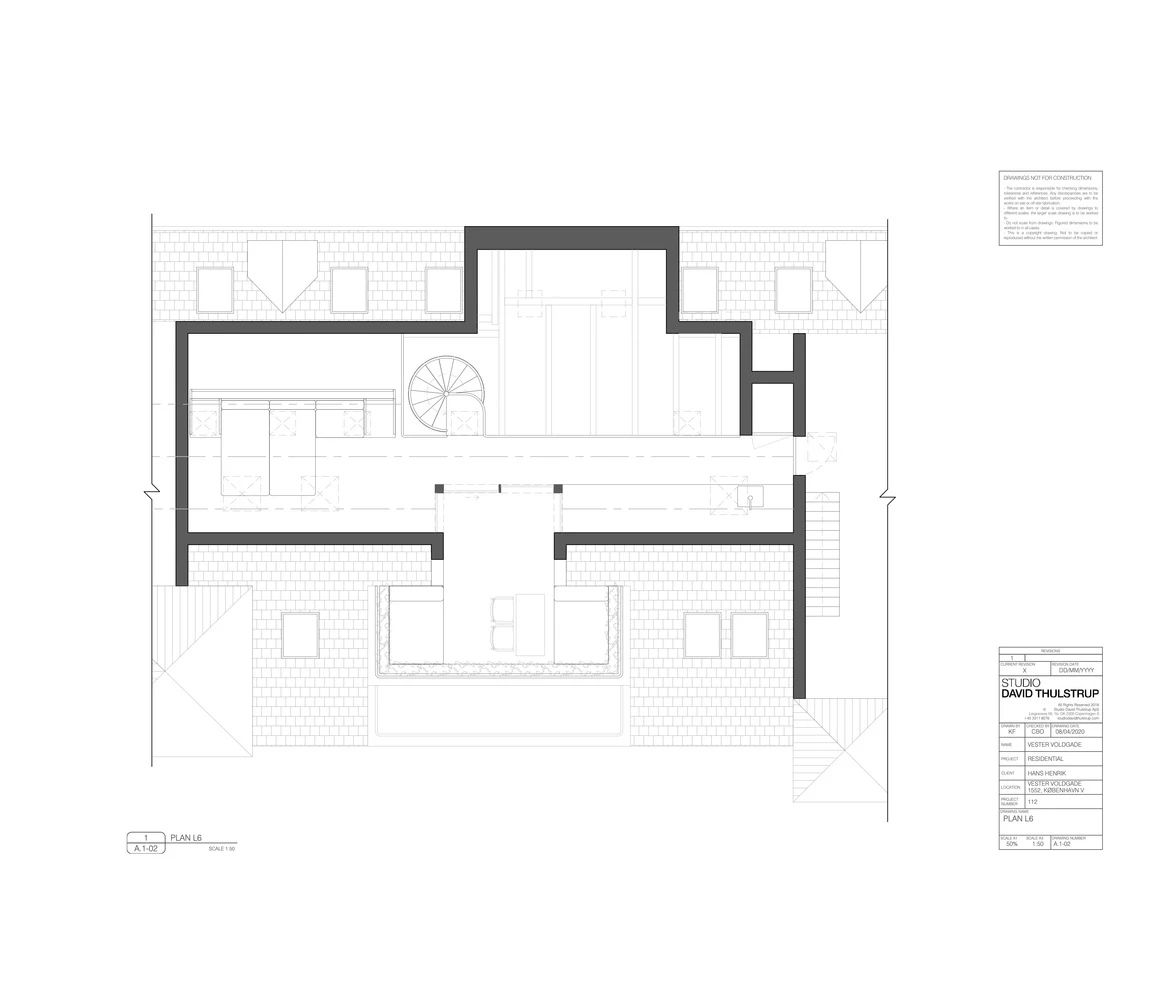 带阁楼的公寓设计丨丹麦哥本哈根丨Studio David Thulstrup-32