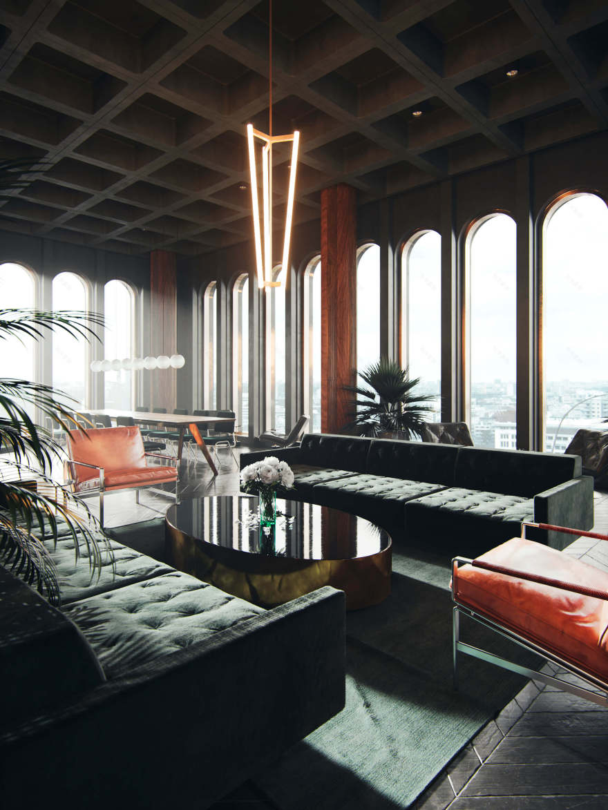 Madrid 复古奢华办公空间-9