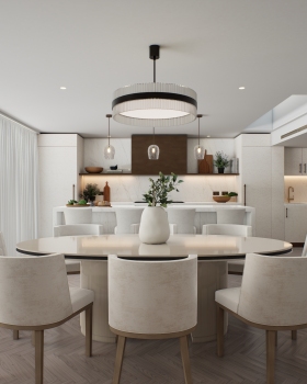 Kitchen & Living Area Visualization — Richmond, UK