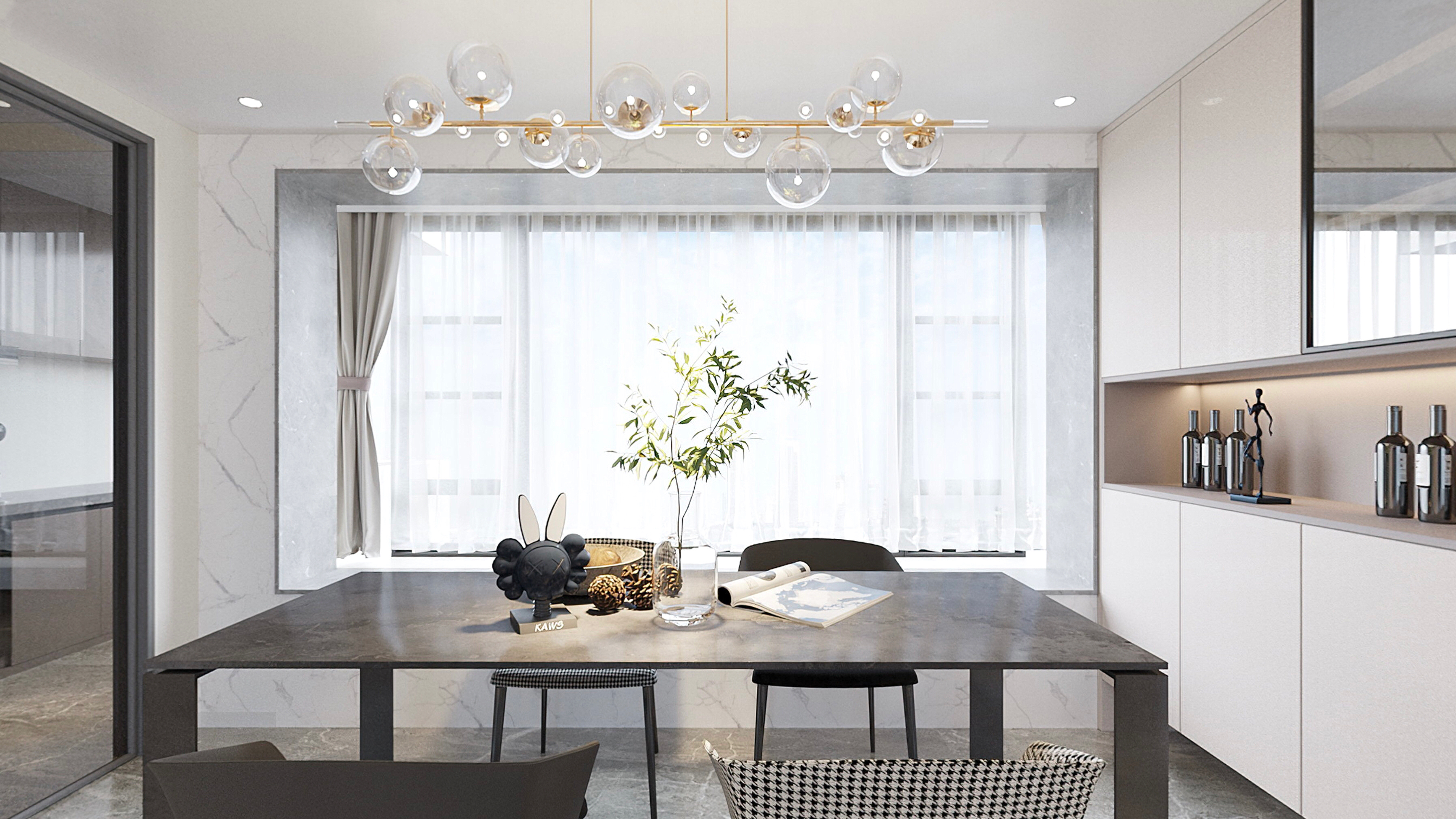 深圳口山设计：光明星河天地89㎡，装下四季温柔！-5