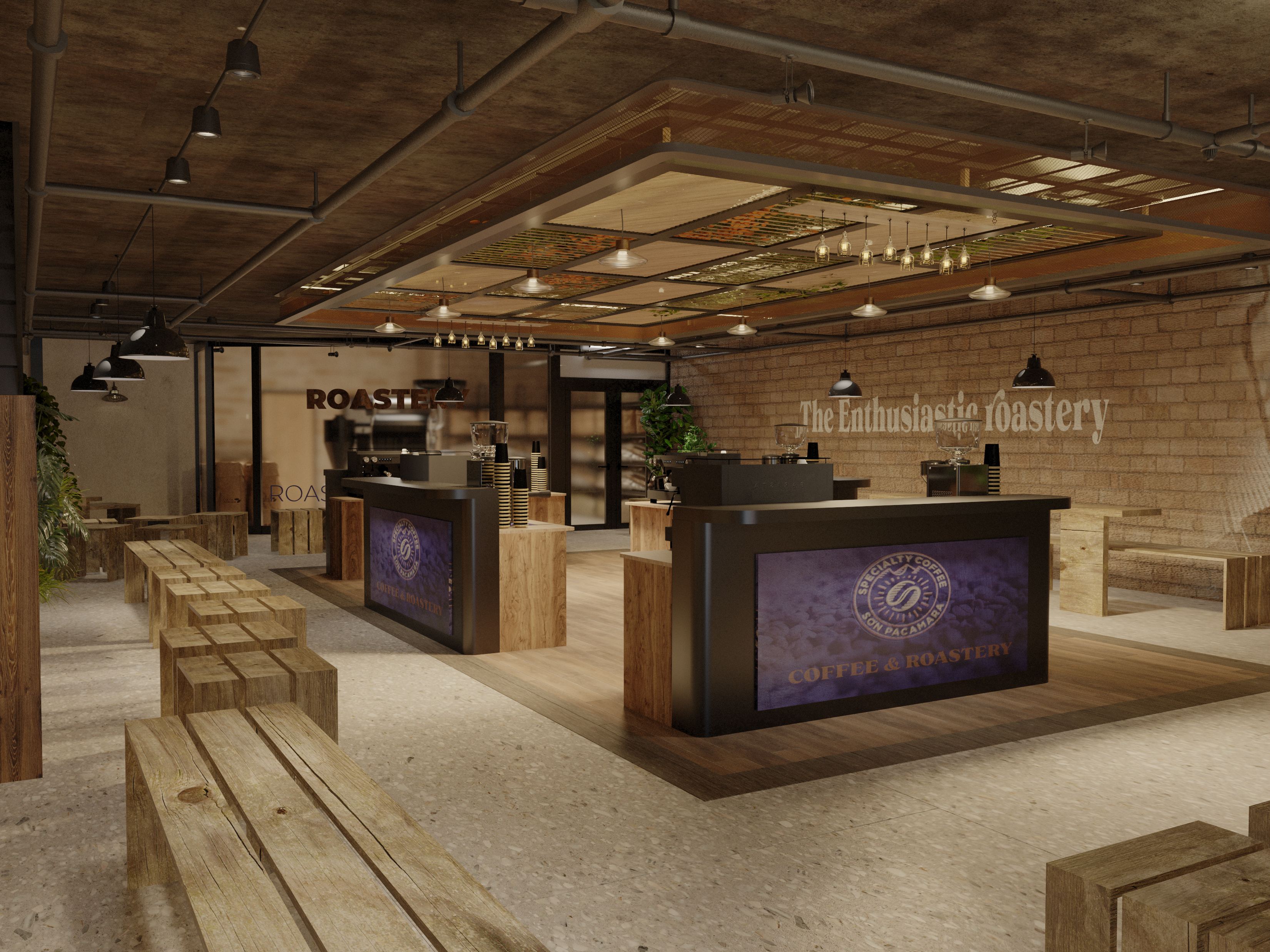 展示店及咖啡烘焙店 Sơn Pacamara 设计项目-18