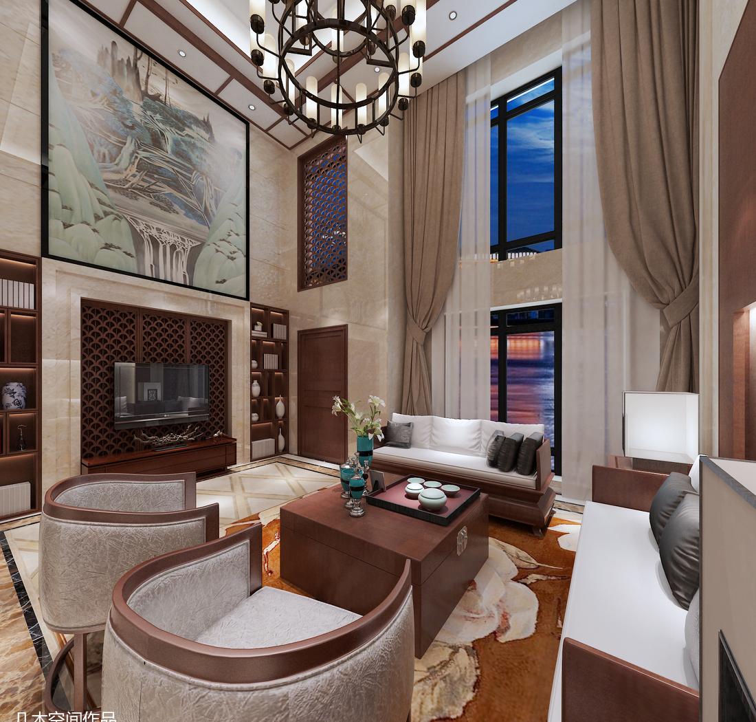 
溪堤郡中式别墅 -9