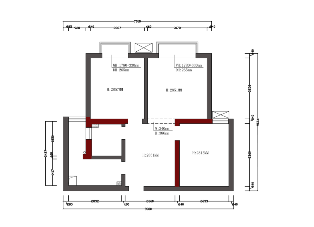 成都初懿空间设计 · 53㎡三口之家变形记-0