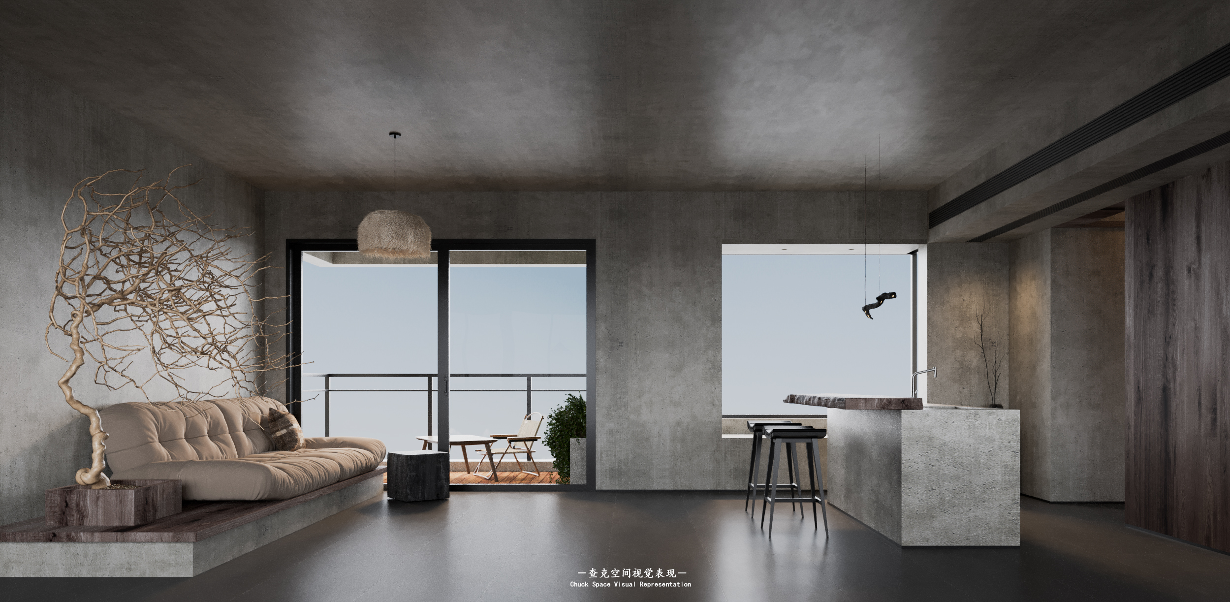 侘寂风住宅，一个敢想一个敢做-2