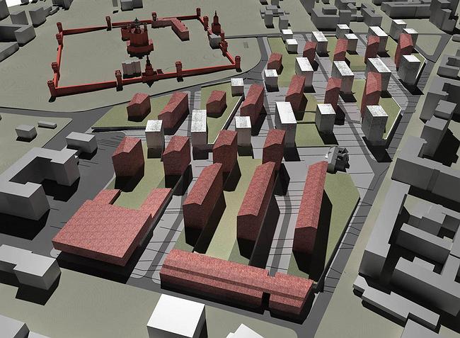 工厂“红色无产者”地块开发与重组建筑规划概念丨俄罗斯莫斯科丨Сергей Скуратов ARCHITECTS-35