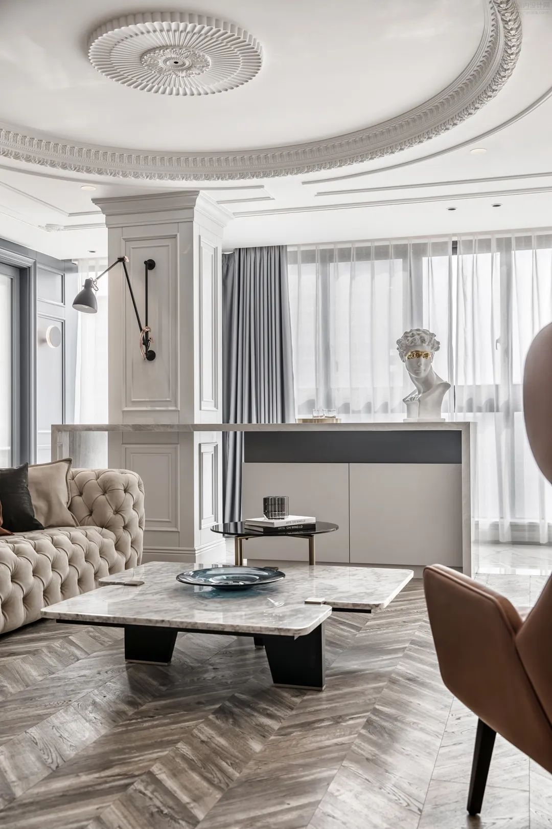 余姚绿城明园 180㎡宜居港湾，柔暖雅灰展现奶油般丝滑空间-21