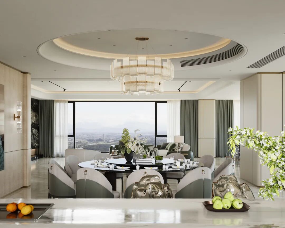 600㎡现代轻奢风丨浏河景苑丨中国湖南丨纵向·空间设计-29