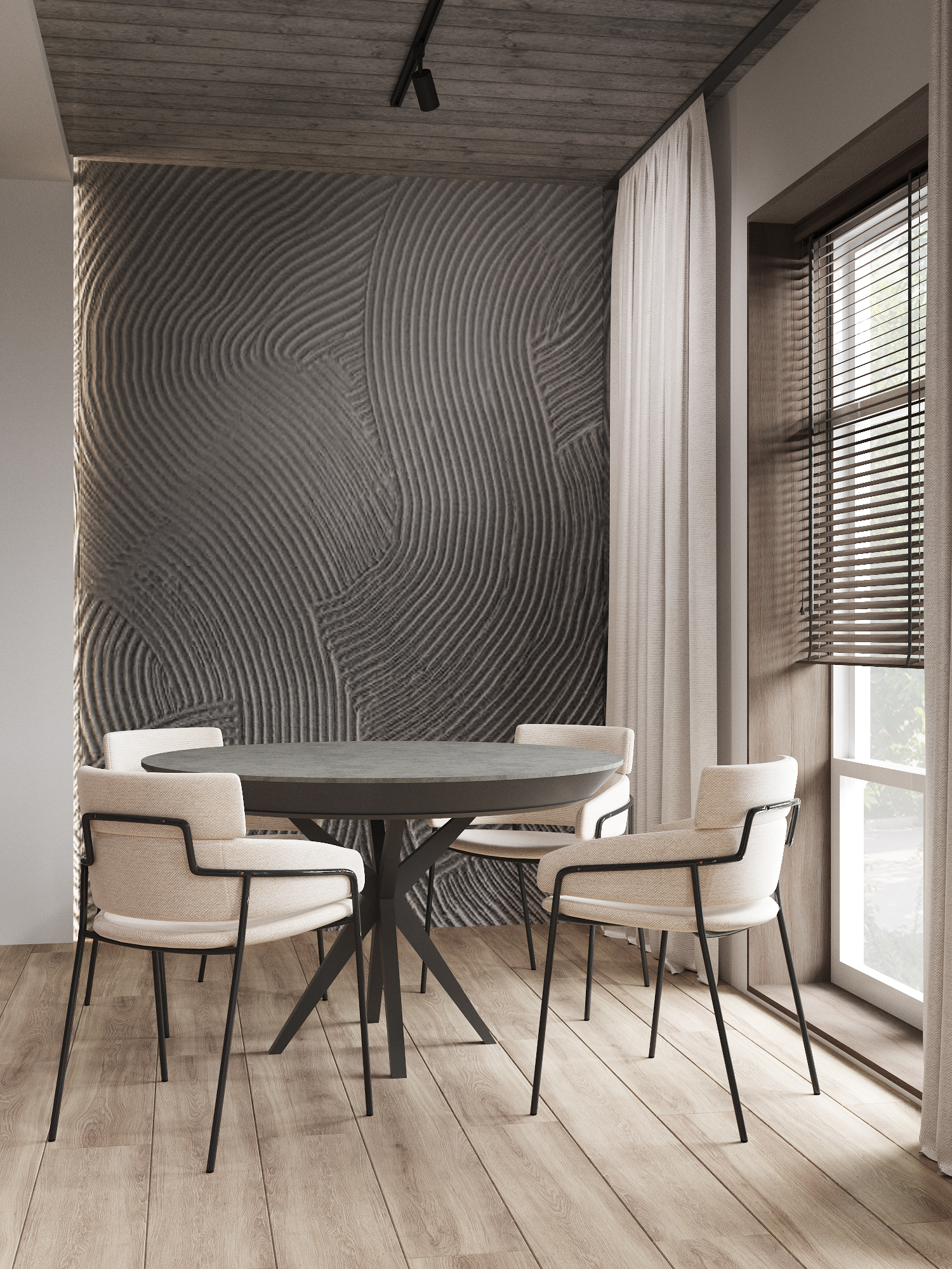 现代阁楼与民族图案-5