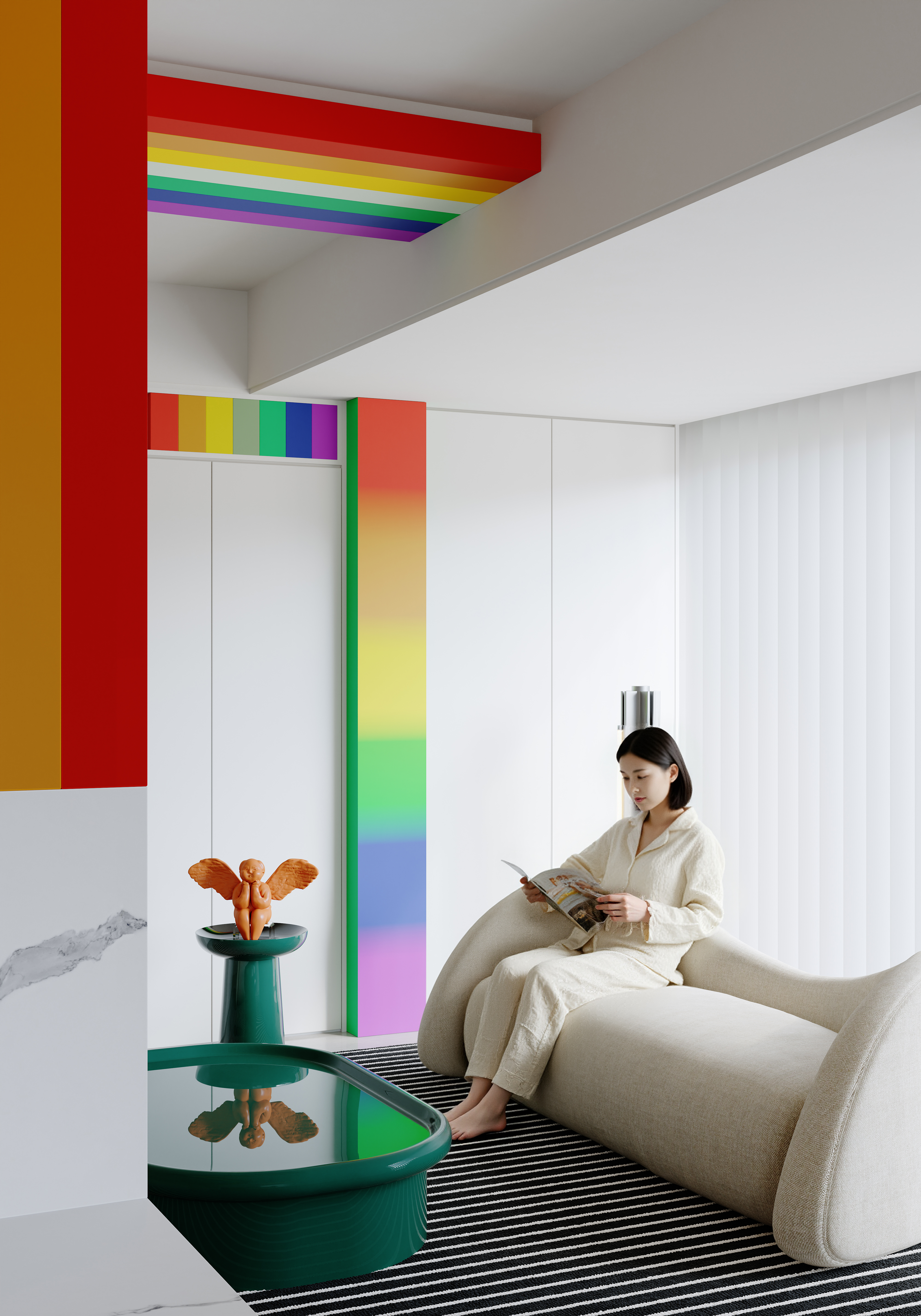 色彩缤纷的客厅-11