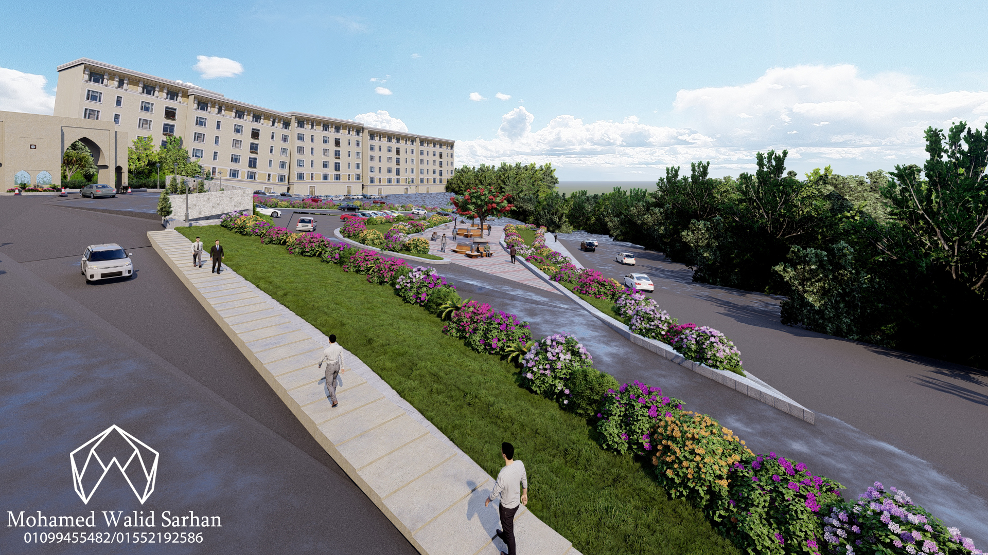 Landscape of a university in Jordan-15