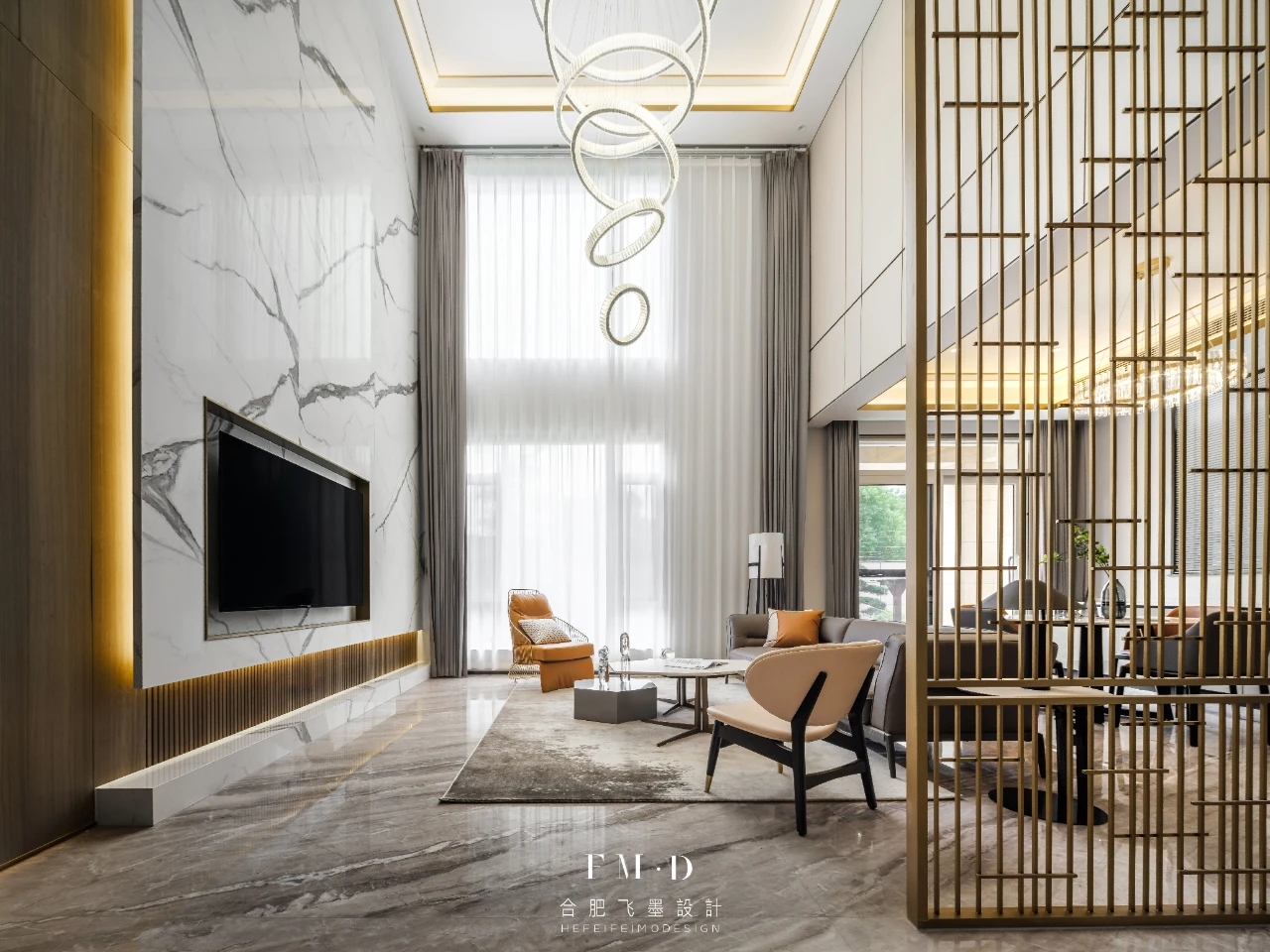 《光熠》· 合肥铂悦庐州府别墅设计丨中国合肥丨安徽飞墨设计-1