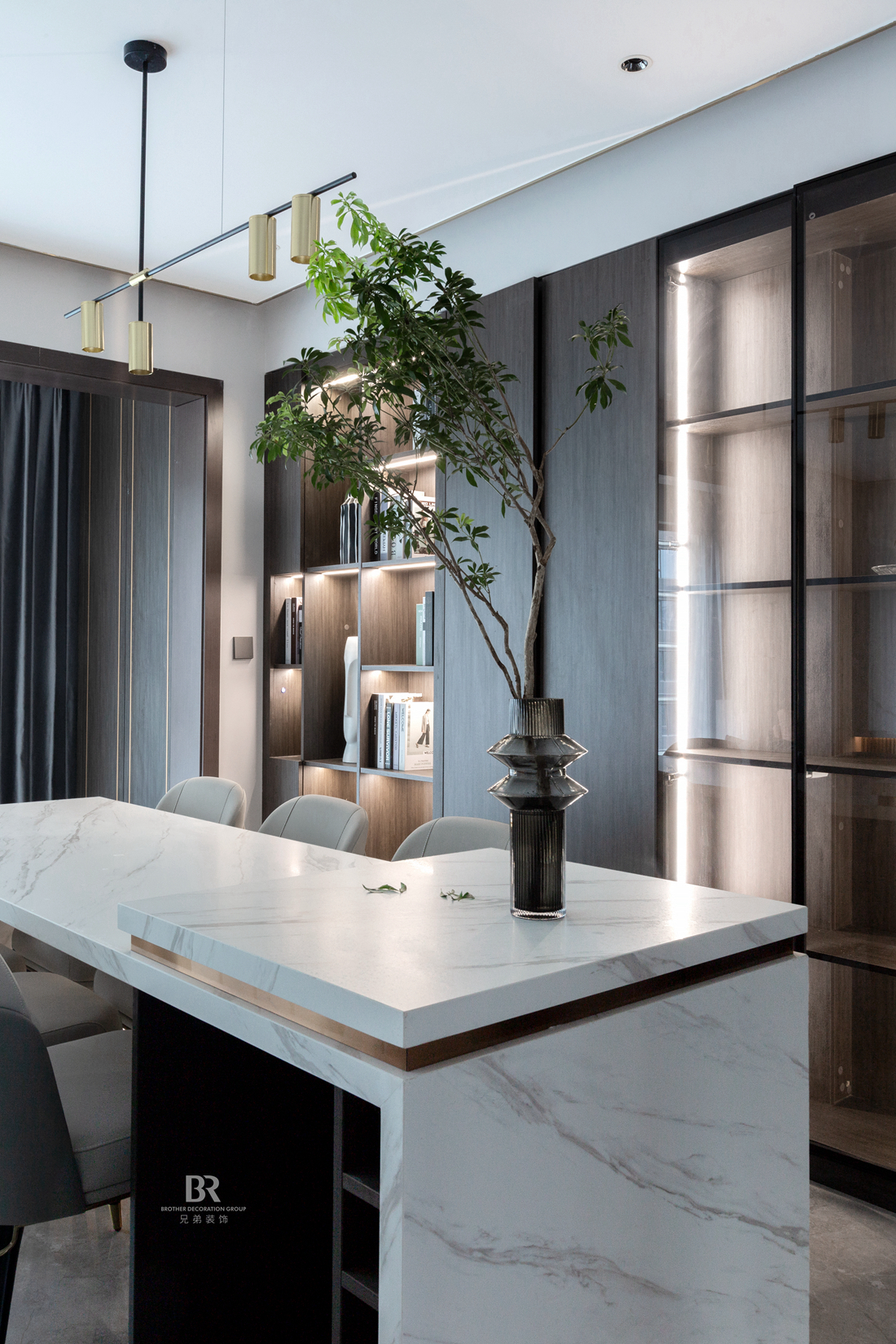 中粮祥云现代风格装修设计案例丨兄弟装饰-18