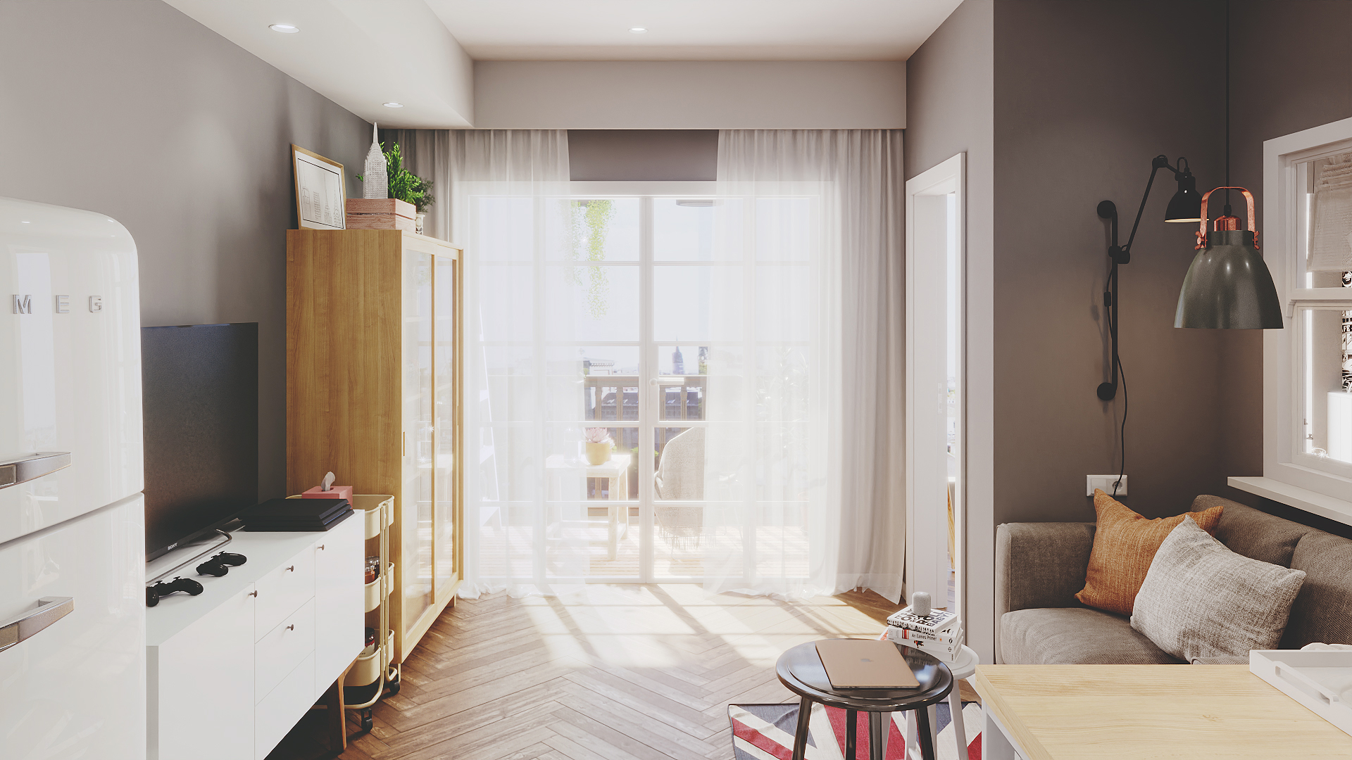 "不利"布局的奇特公寓设计-7