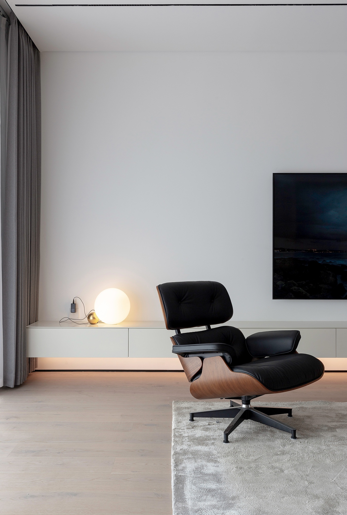 剑桥湾大平层简约空间设计-7