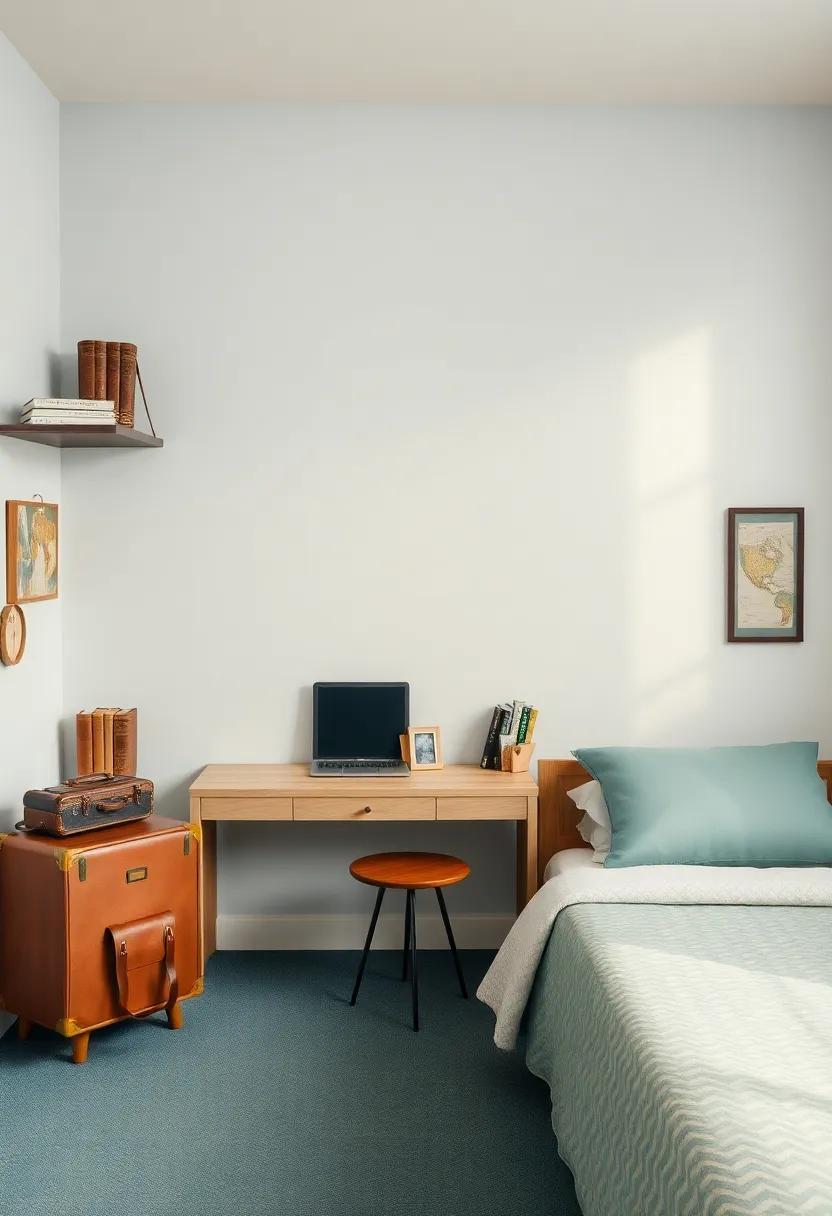 探索风格:打造复古旅行风男孩青少年房间-2