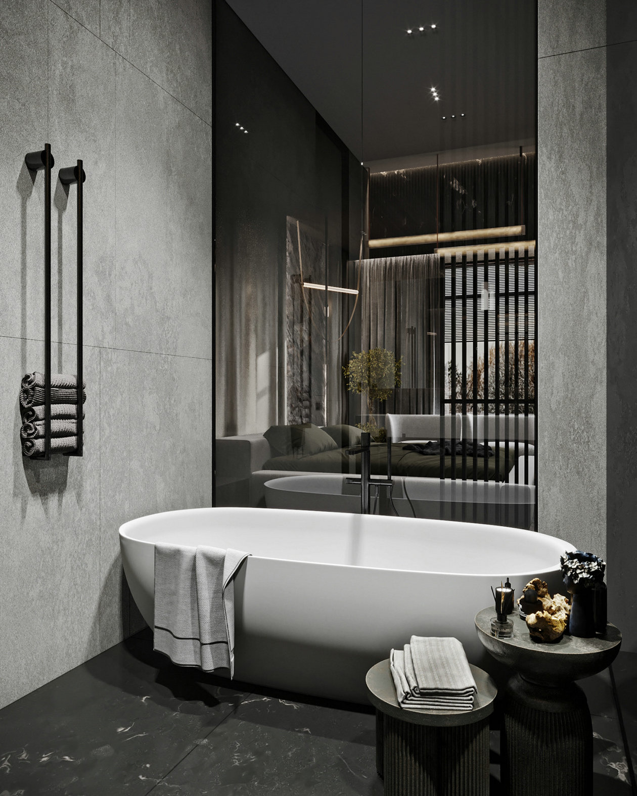 高级灰色住宅设计  既沉稳又高级！-15