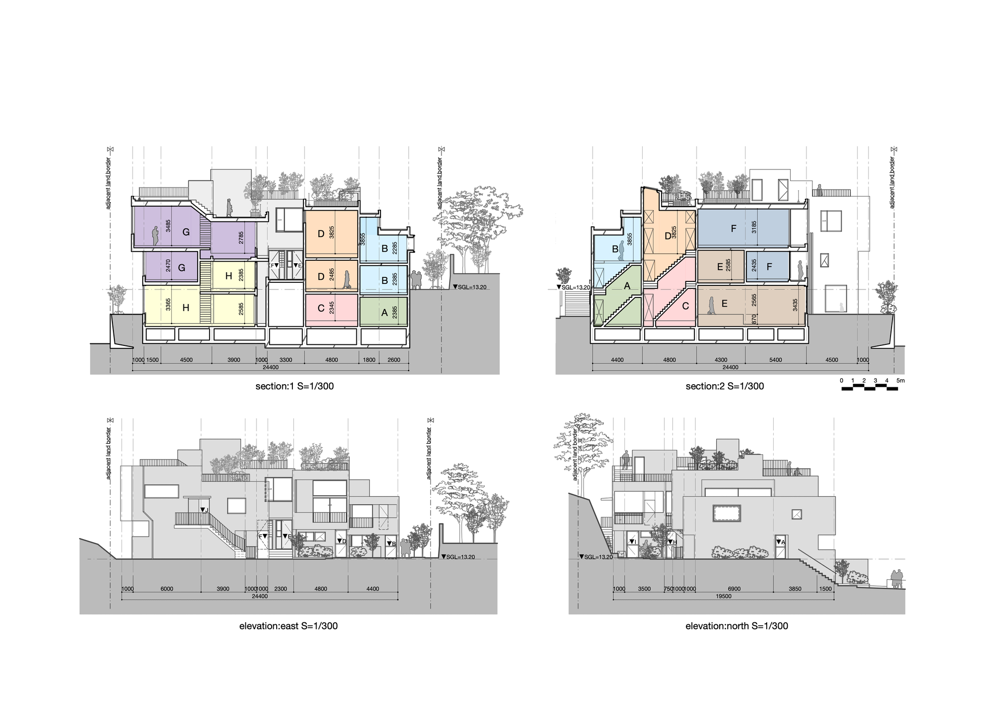 尼古丁塔玛台地合作住宅丨日本东京丨Okuno Architectural Planning-25