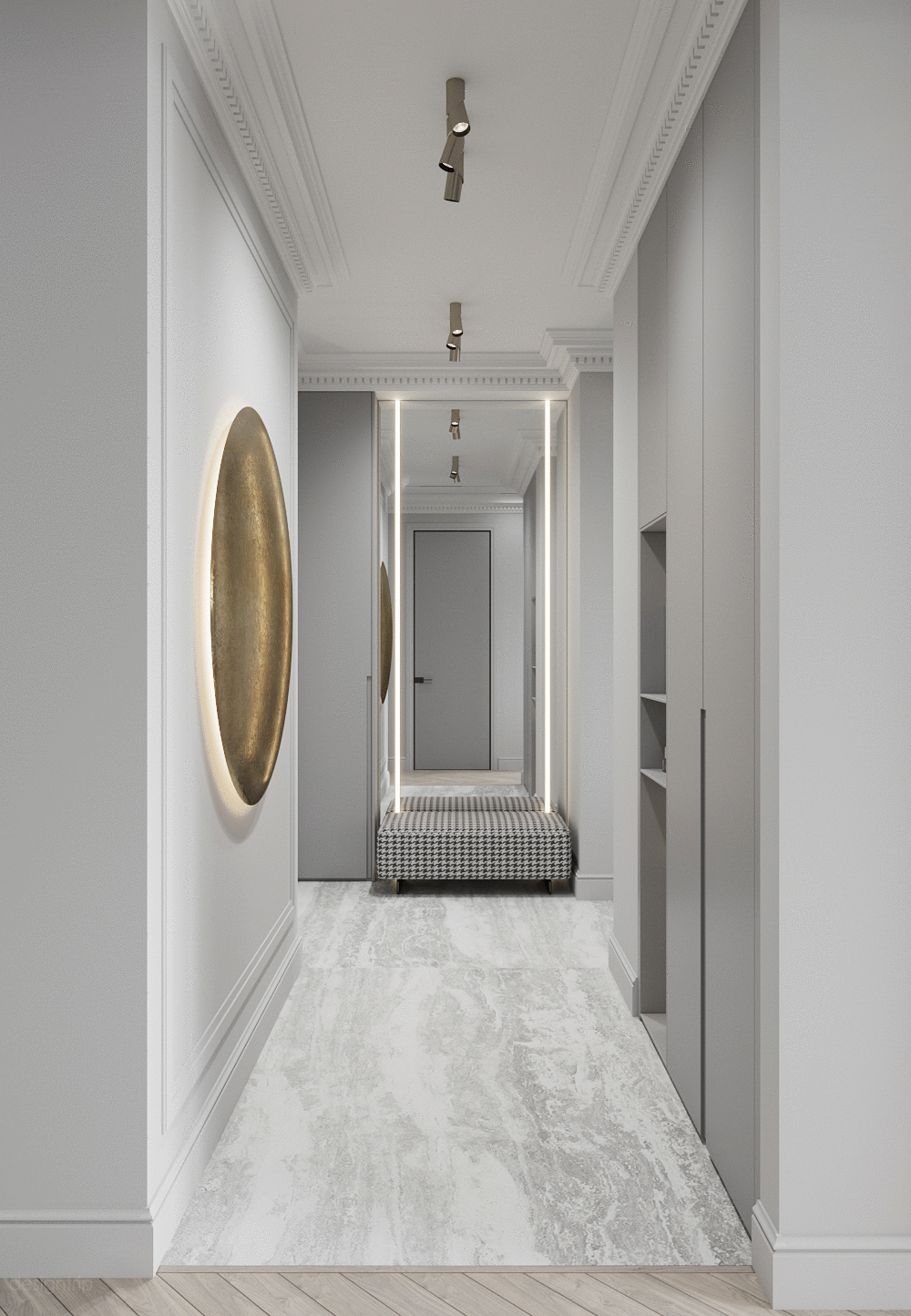 圣彼得堡 148㎡折中主义轻奢住宅丨俄罗斯圣彼得堡丨DE＆DE Studio-0