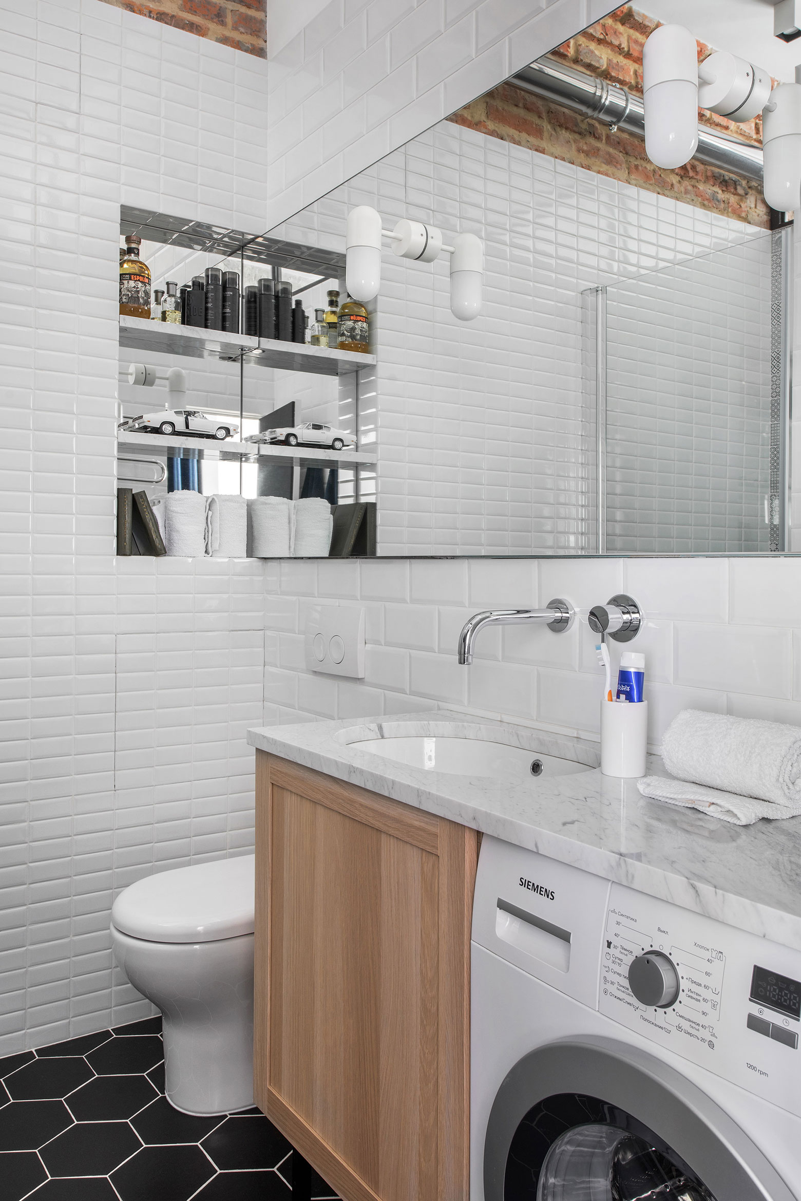 Remodeled Stalinist Style Apartment was converted into a Modern Space with a Retro Touch-49