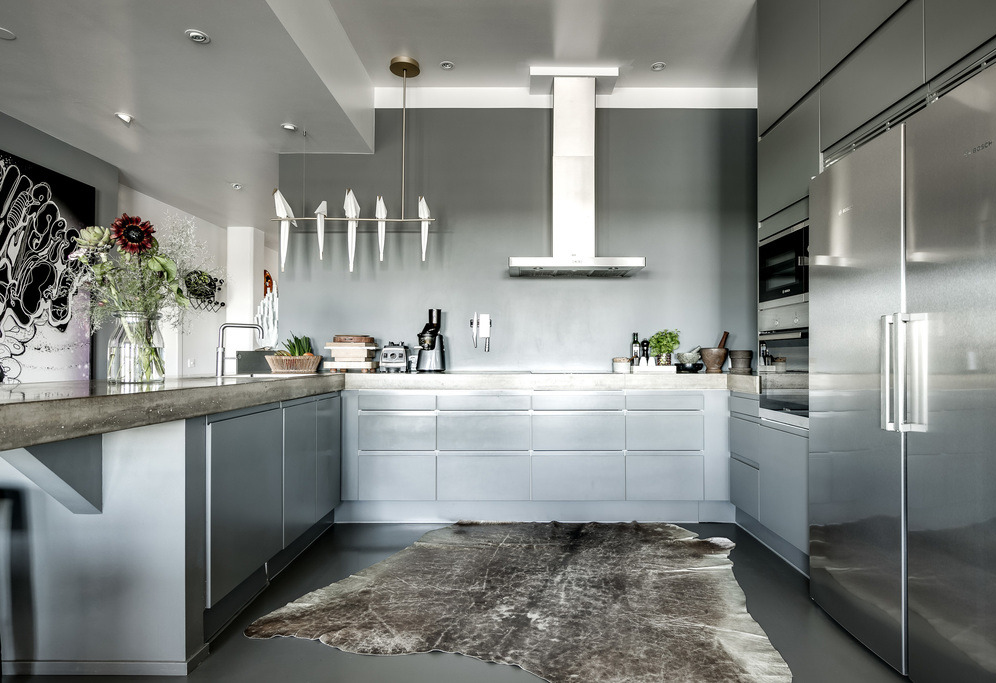 工业风浓郁的斯德哥尔摩 86 平米男性公寓-7