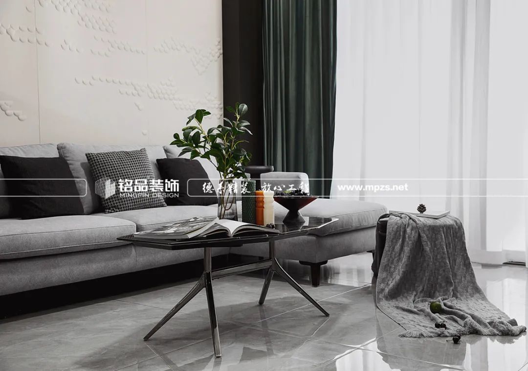 月光森林 | 130㎡现代简约，无主灯设计，3D 背景墙-28