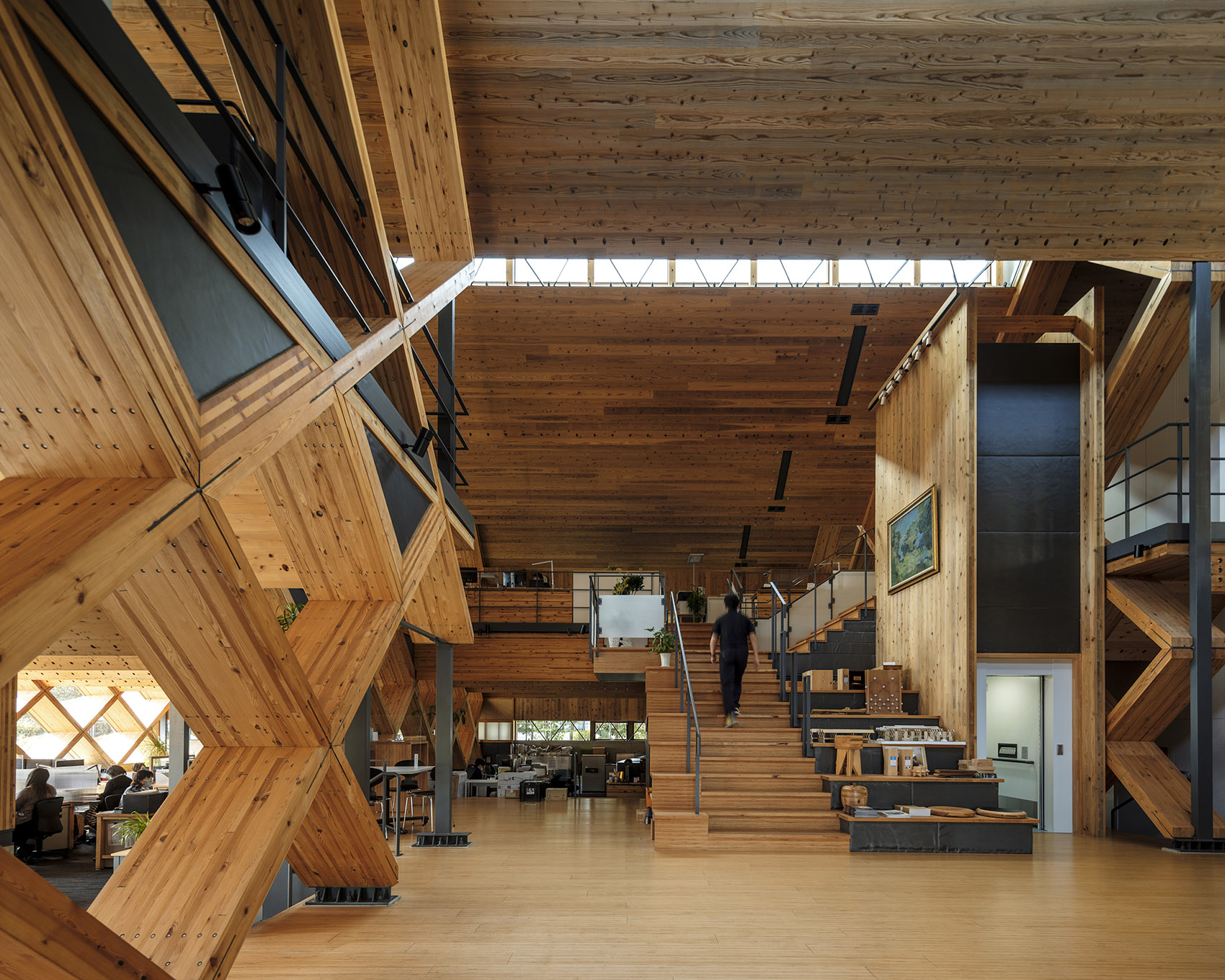 Meiken Lamwood Corp 总部丨日本丨NKS2 architects-18