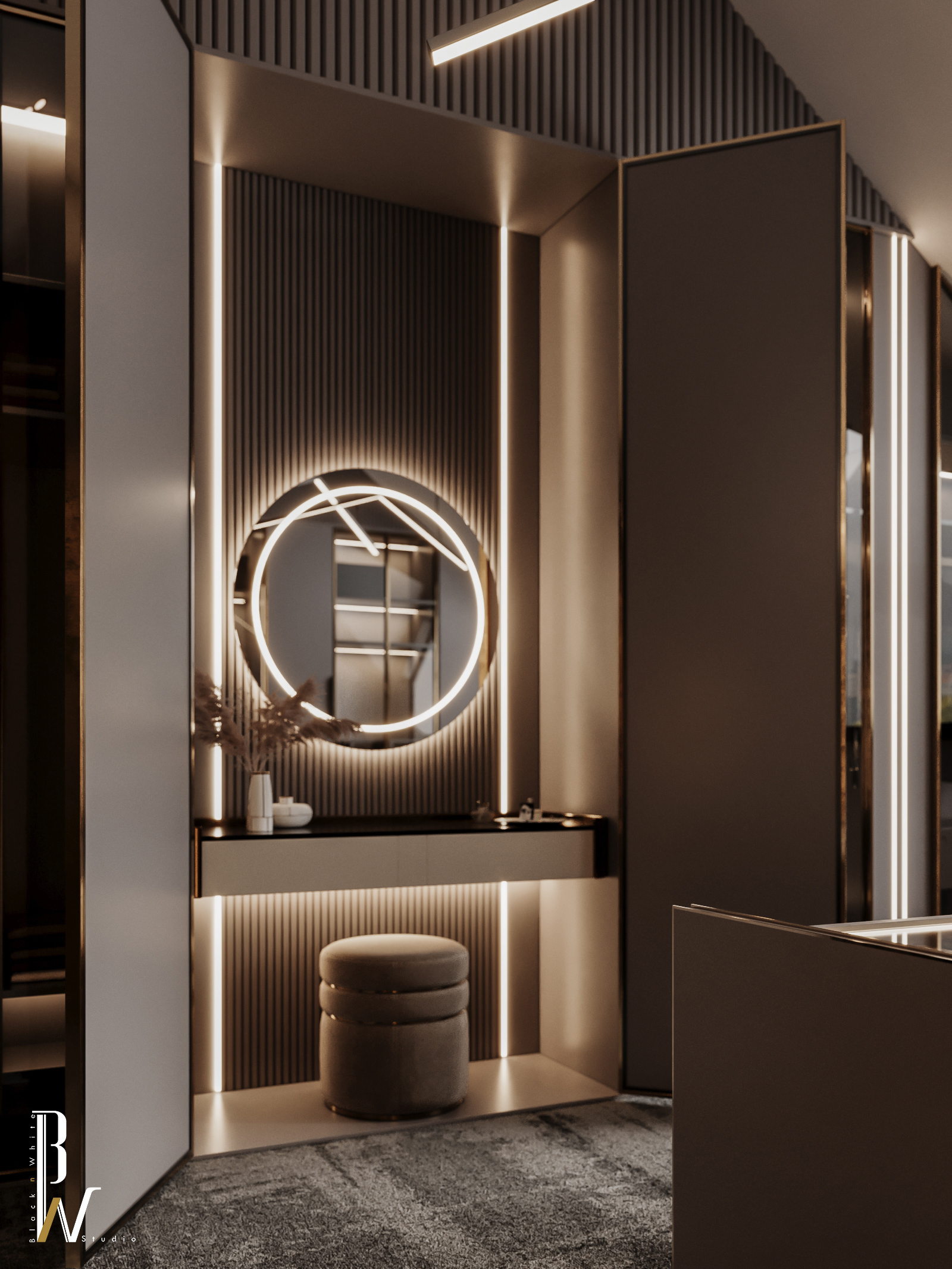 Dressing Room 室内设计丨英国丨Black N White-11