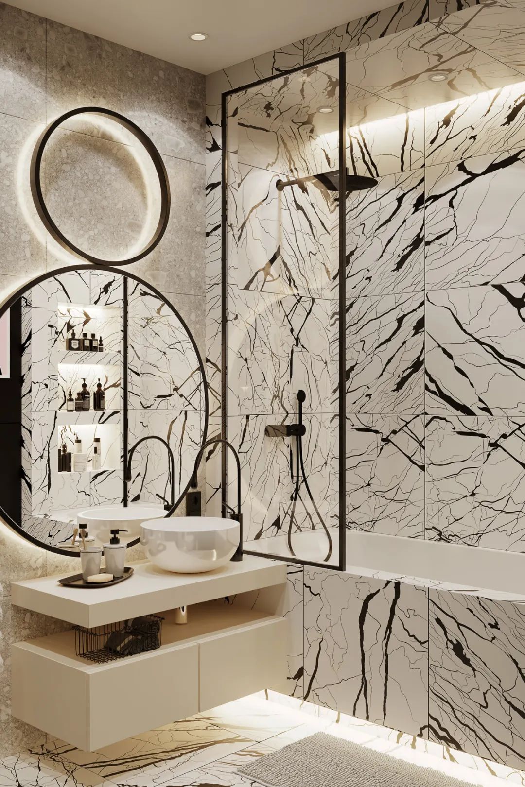 俄罗斯莫斯科 192·4㎡私人豪宅设计丨Julia Design-81