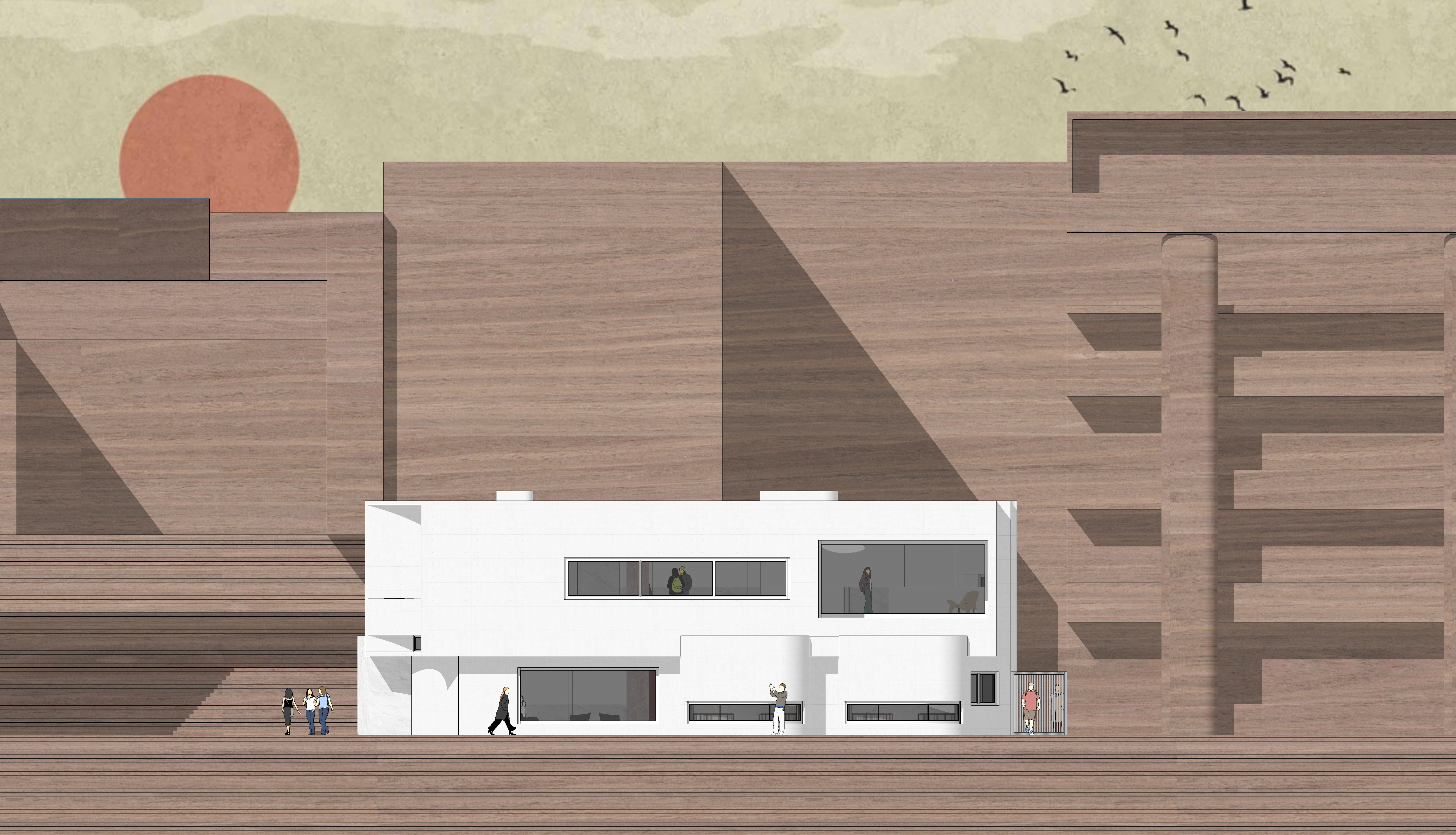 美术培训画室接待厅设计-39