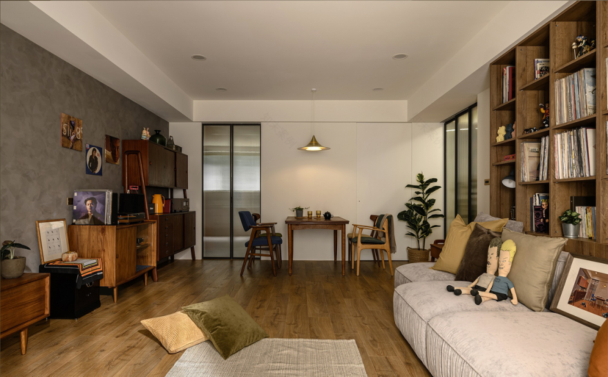 89㎡现代简约风餐厅改休闲区设计-19