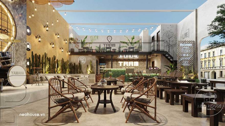 简约现代风 10x13m 咖啡厅设计,美观实用并存-10