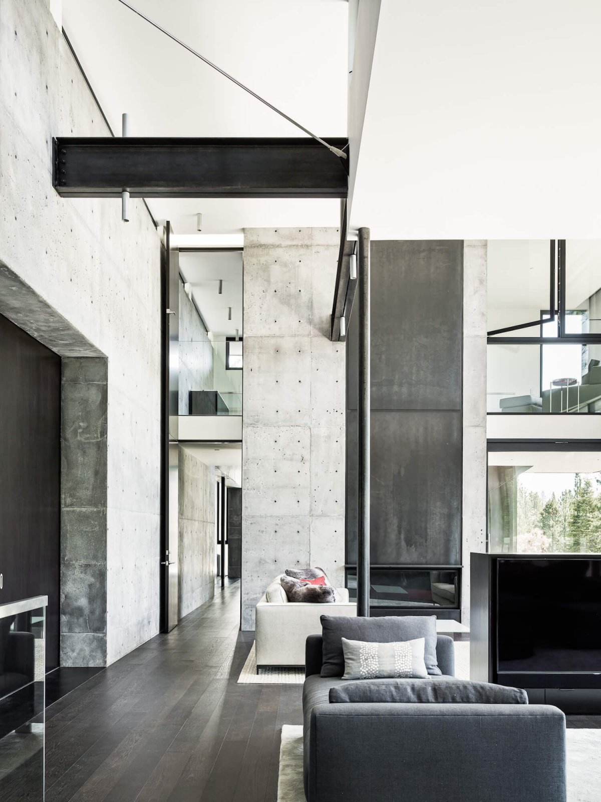 Creek House · 融入自然的混凝土与木材住宅丨Faulkner 建筑事务所-23