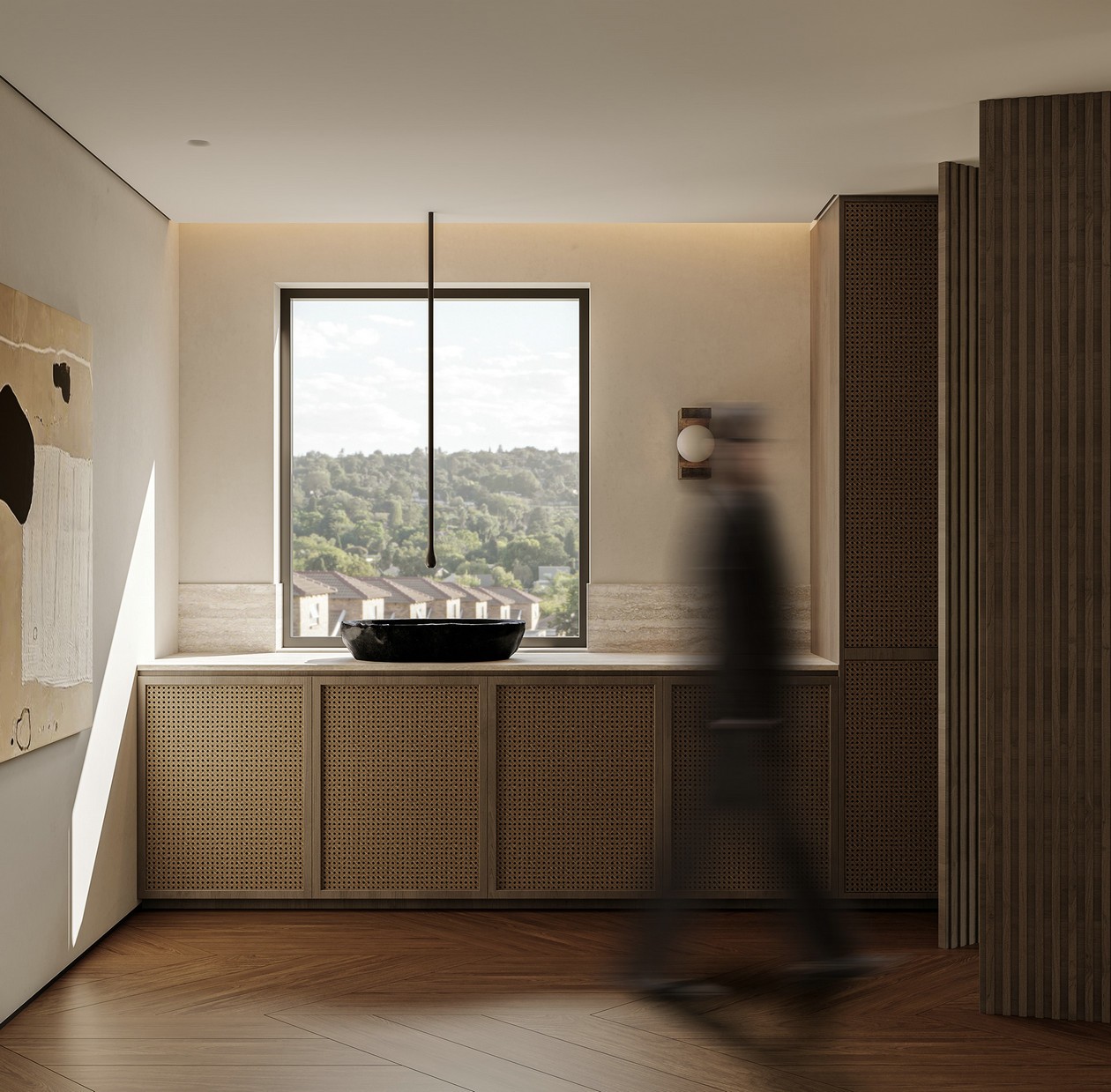 原木+白色 塑造简约空间立体感-12