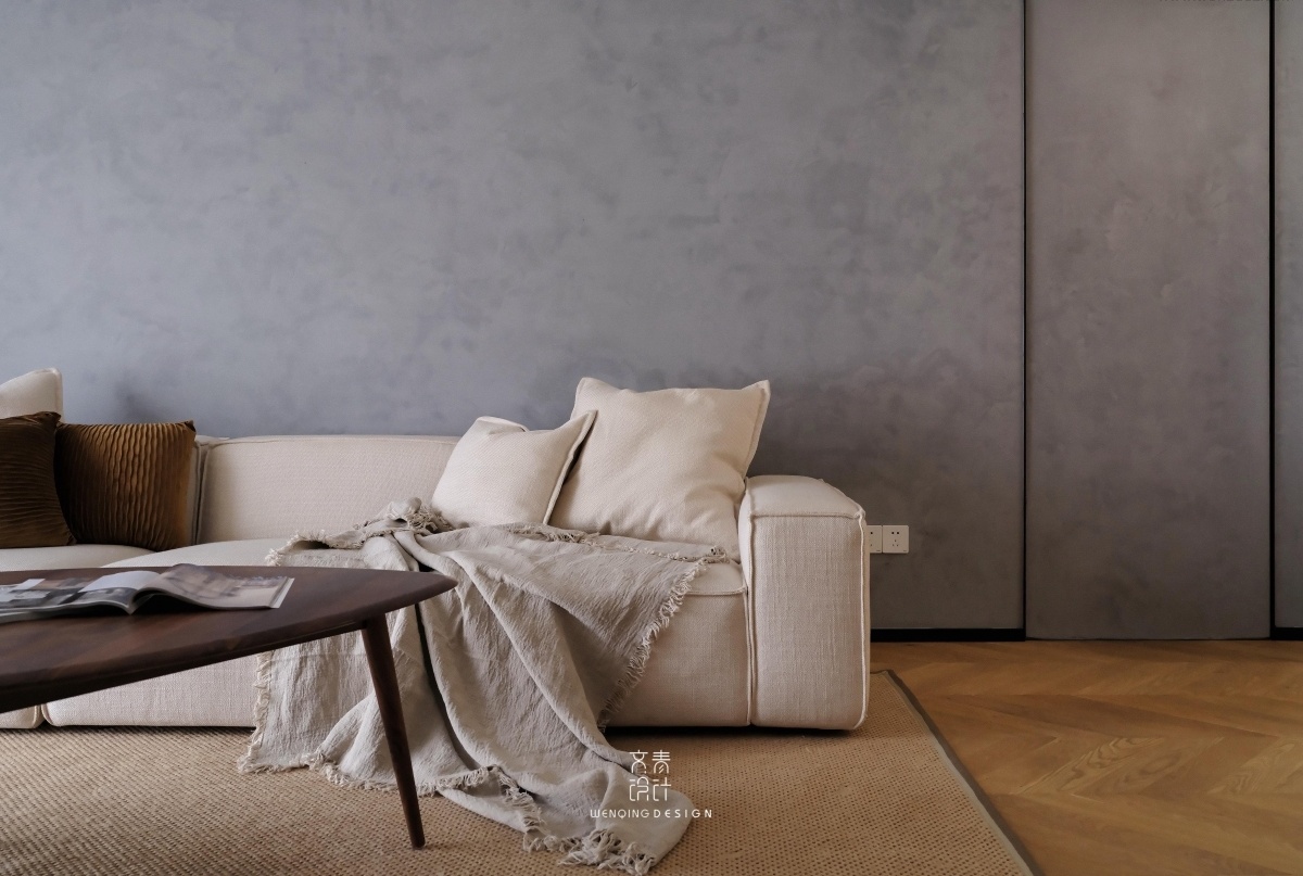 简约本心 | 胡桃木与亚麻的自然空间-18