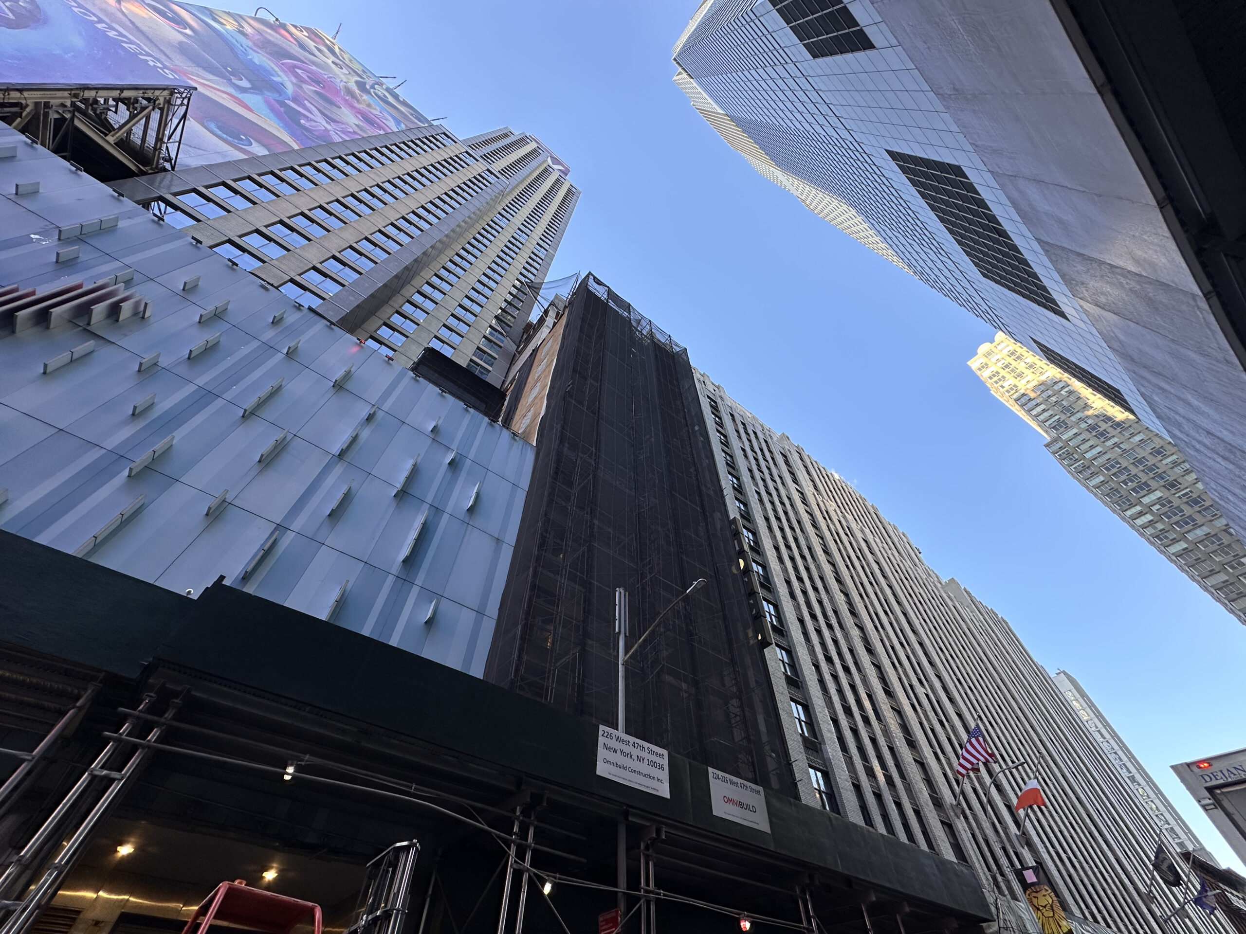 Construction Rises on Hotel Conversion at 224 West 47th Street in Times Square, Manhattan - New York YIMBY-4