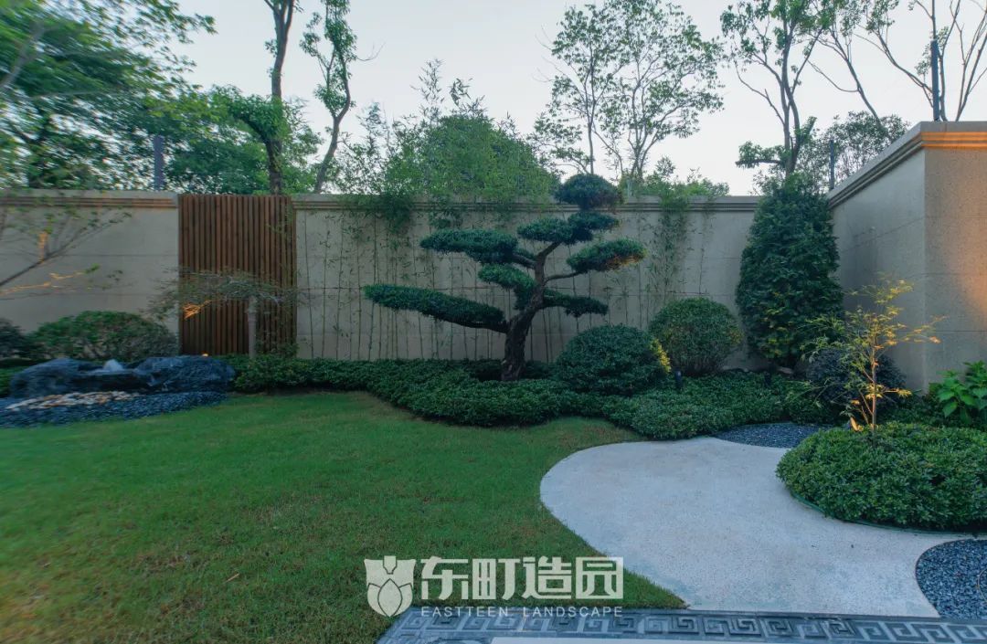 上海 70㎡中式庭院 | 枯山水涟漪映罗汉松-16