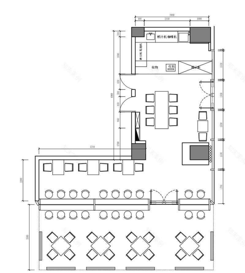 无死角拍照圣地 | 50平米西点店的设计魅力-20