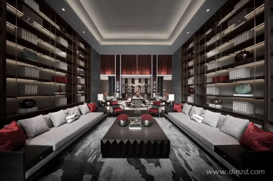 天津津门大院售楼处 | 古韵墨色与现代材质的完美融合-51
