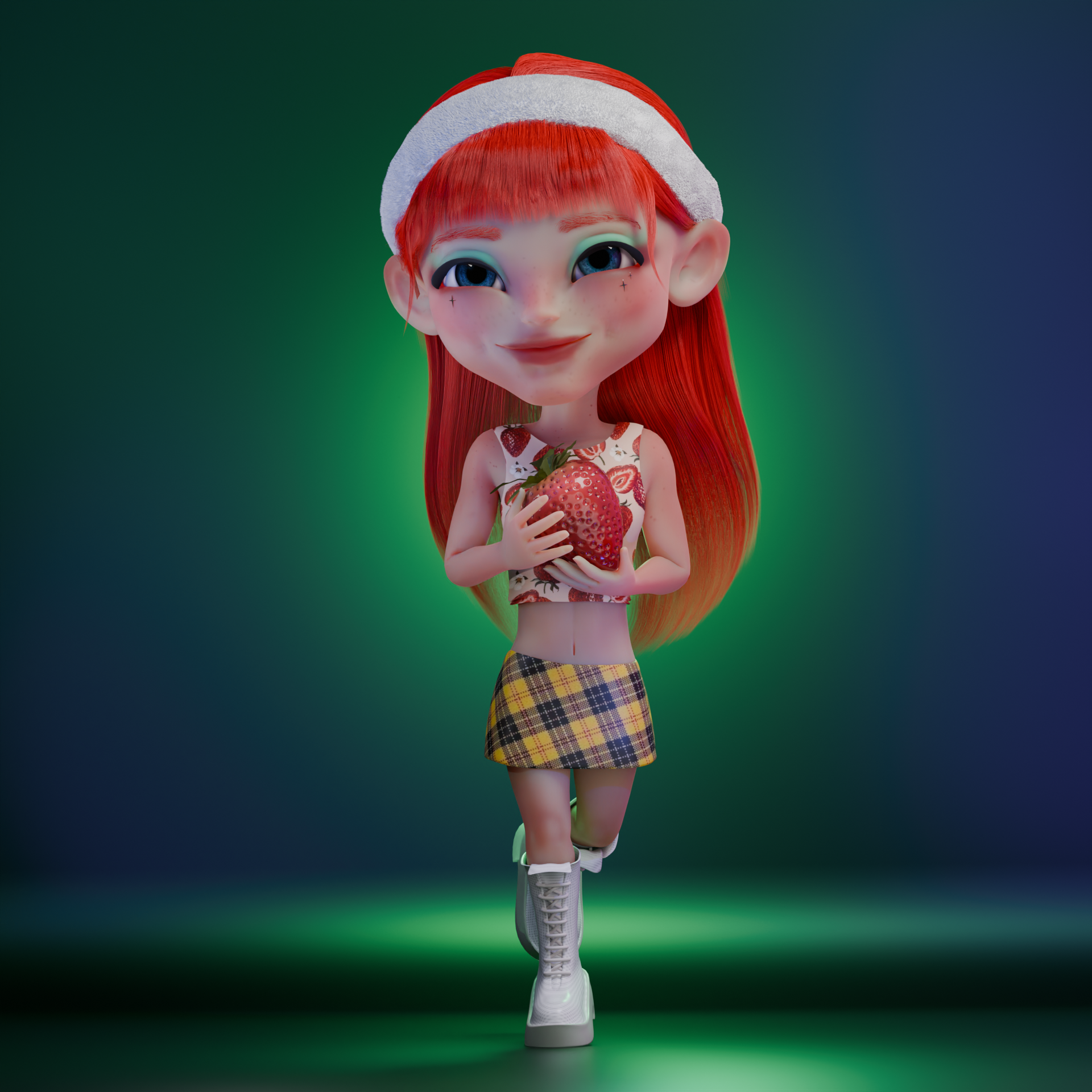 3D Character - Strawberry-5