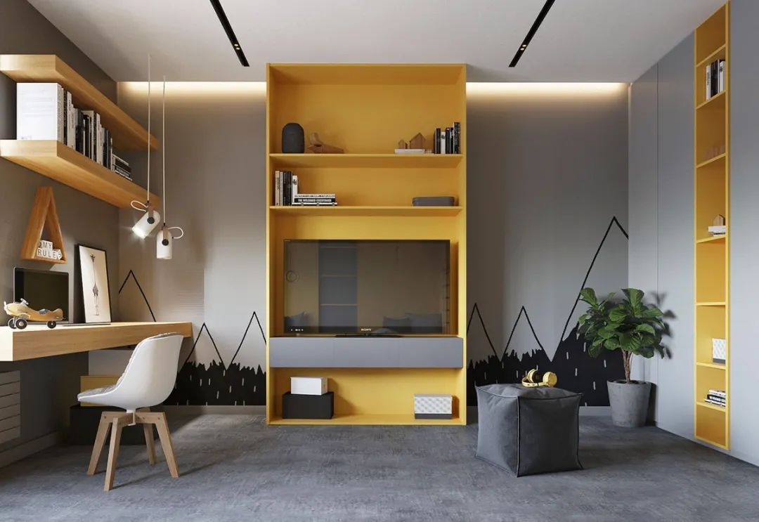 50 个现代儿童房设计案例-38